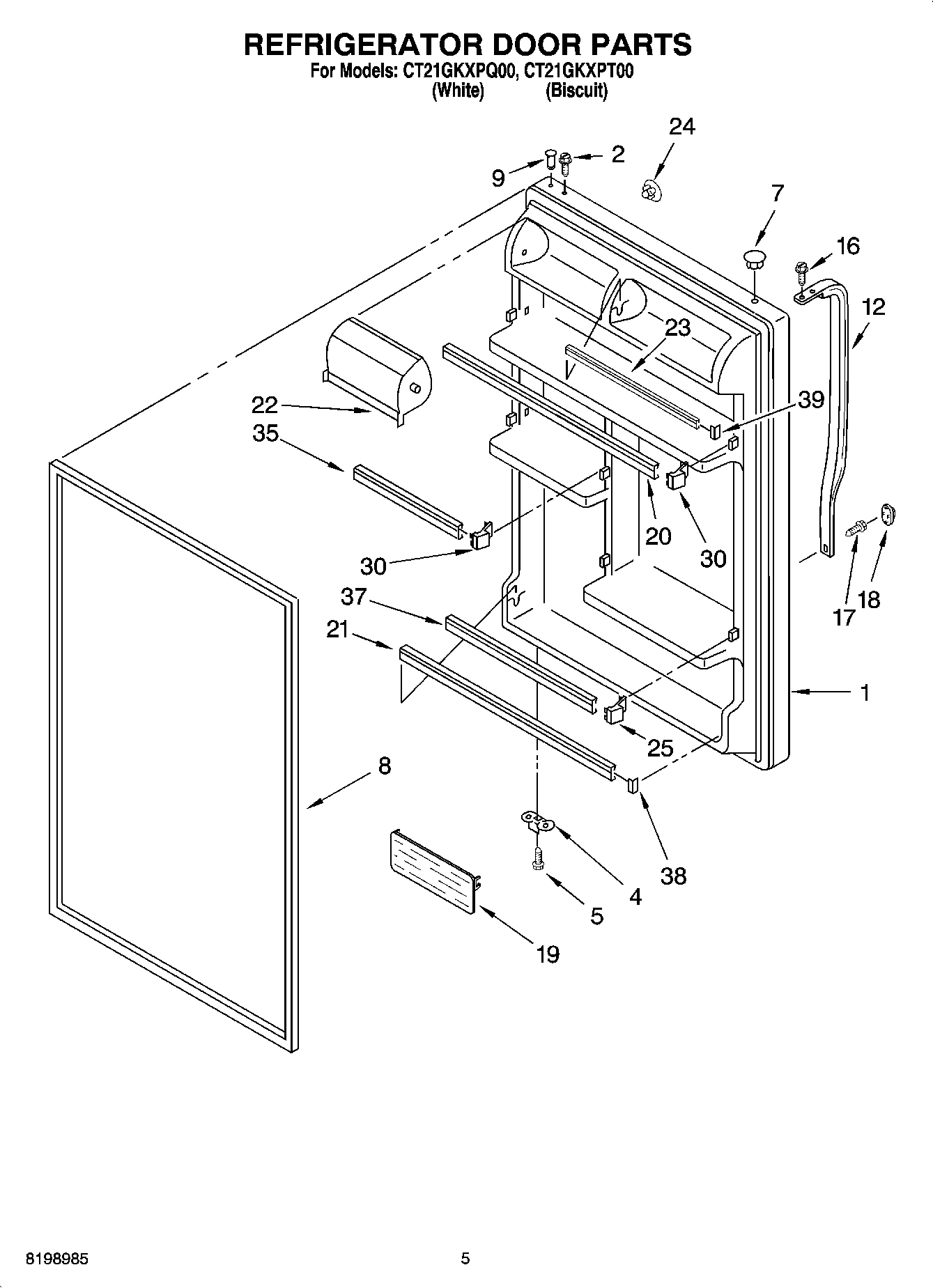 04 - REFRIGERATOR DOOR PARTS