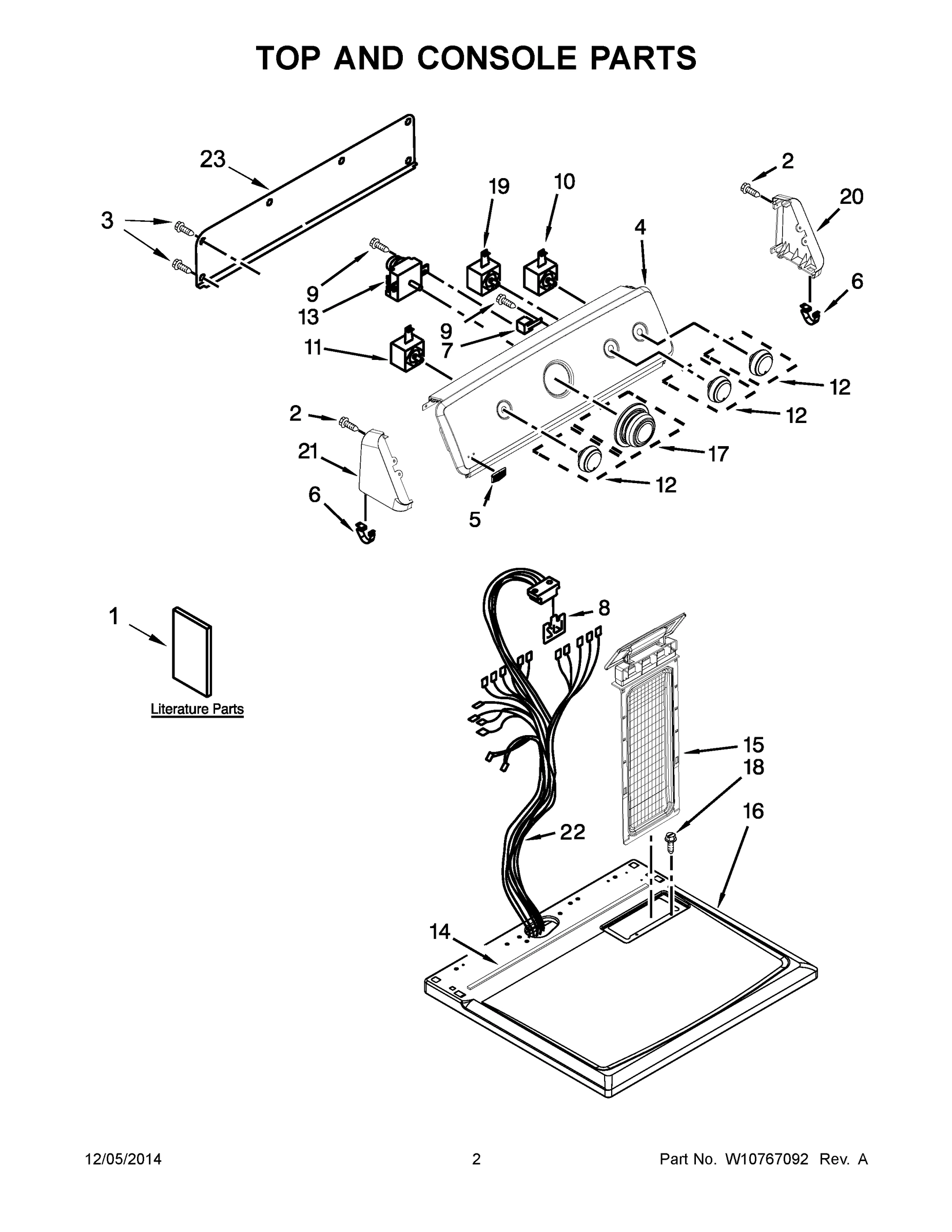 02 - TOP AND CONSOLE PARTS