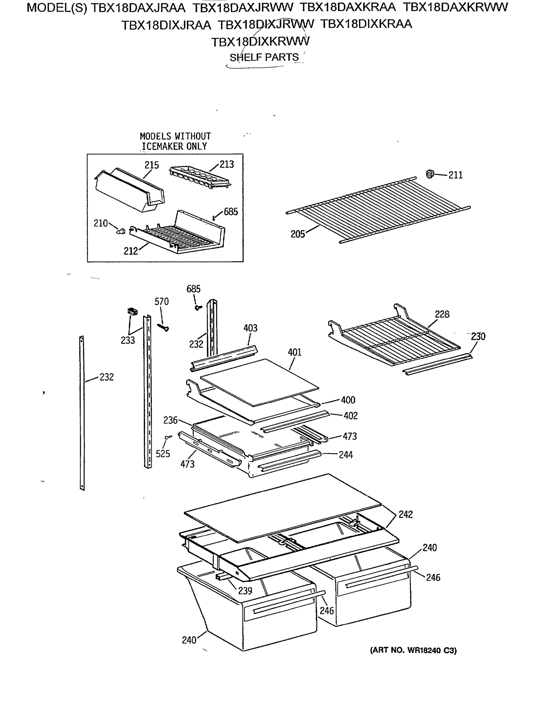SHELF PARTS