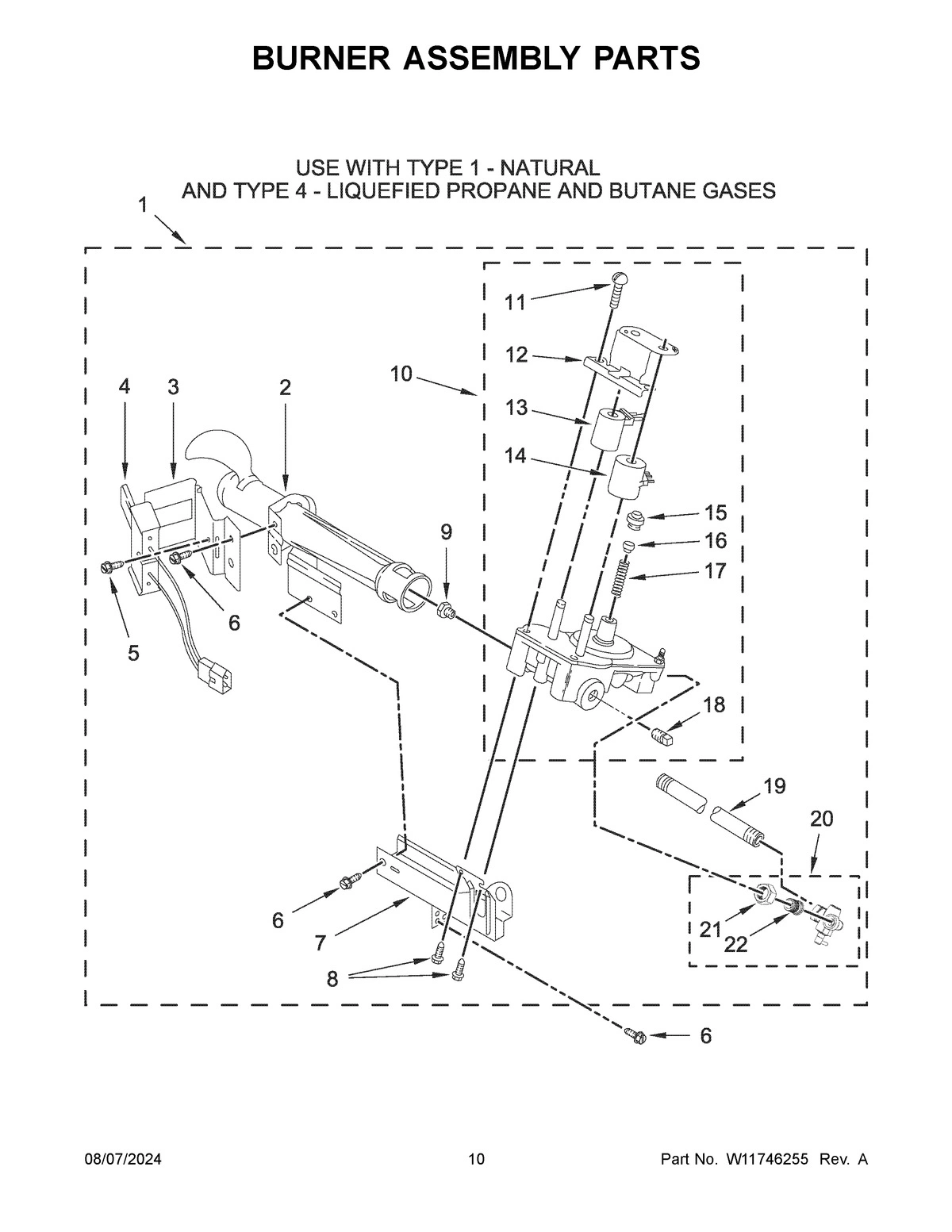 06 - BURNER ASSEMBLY PARTS