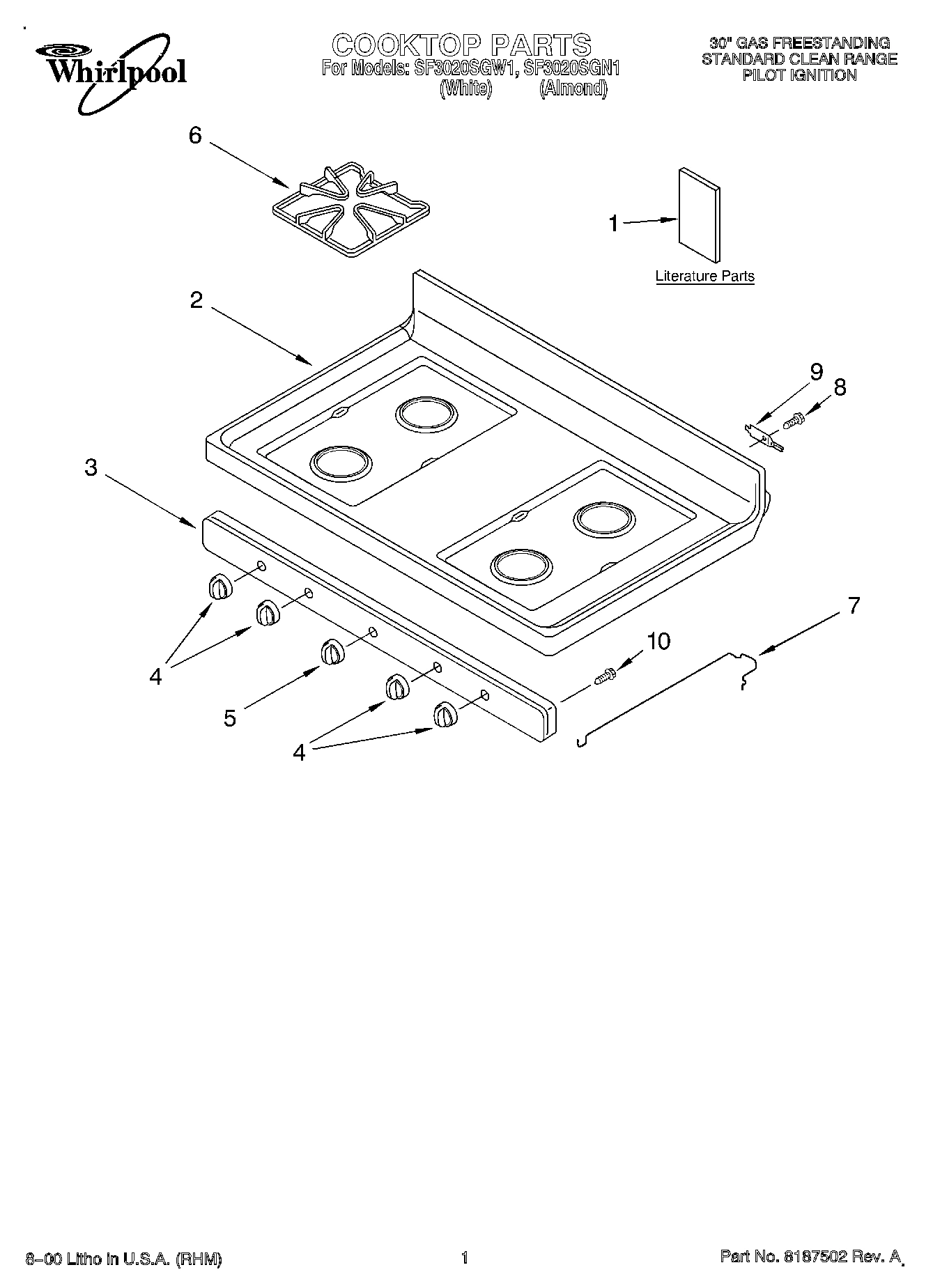 01 - COOKTOP, LITERATURE