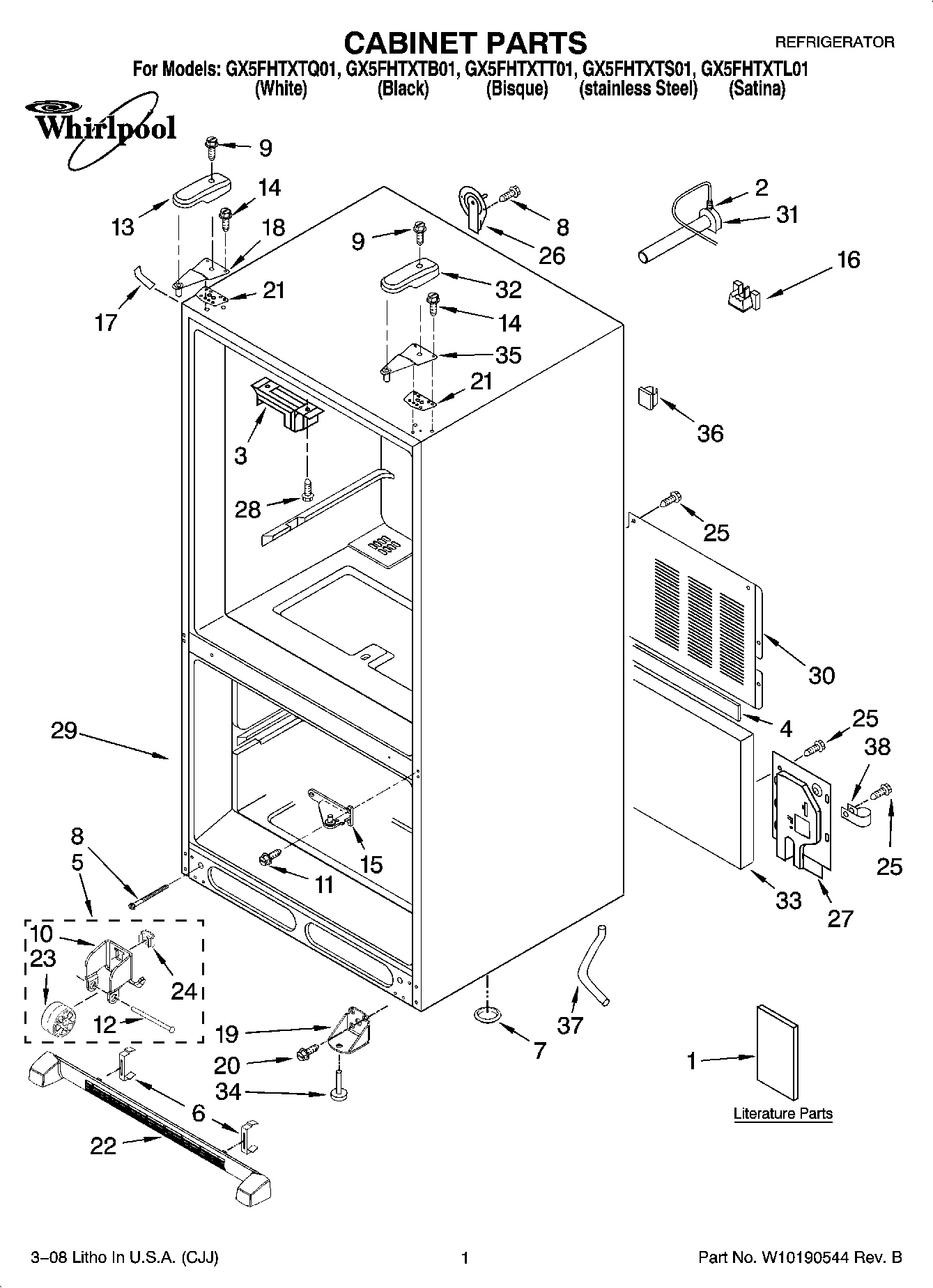 01 - CABINET PARTS