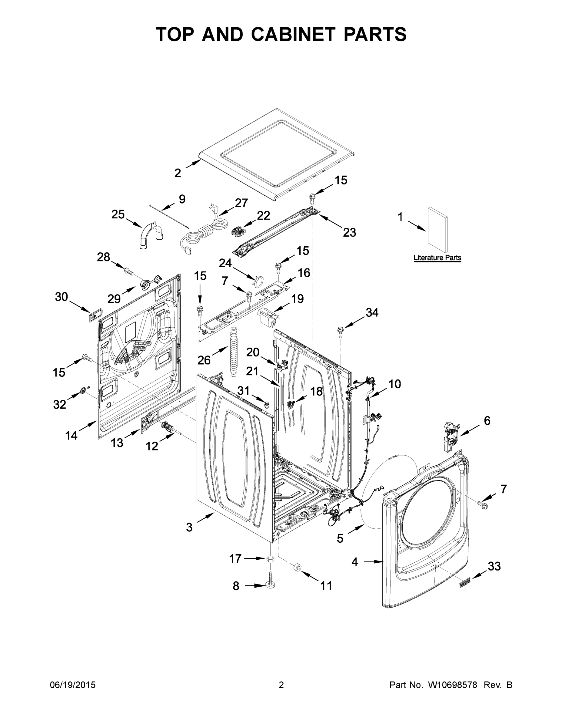 02 - TOP AND CABINET PARTS