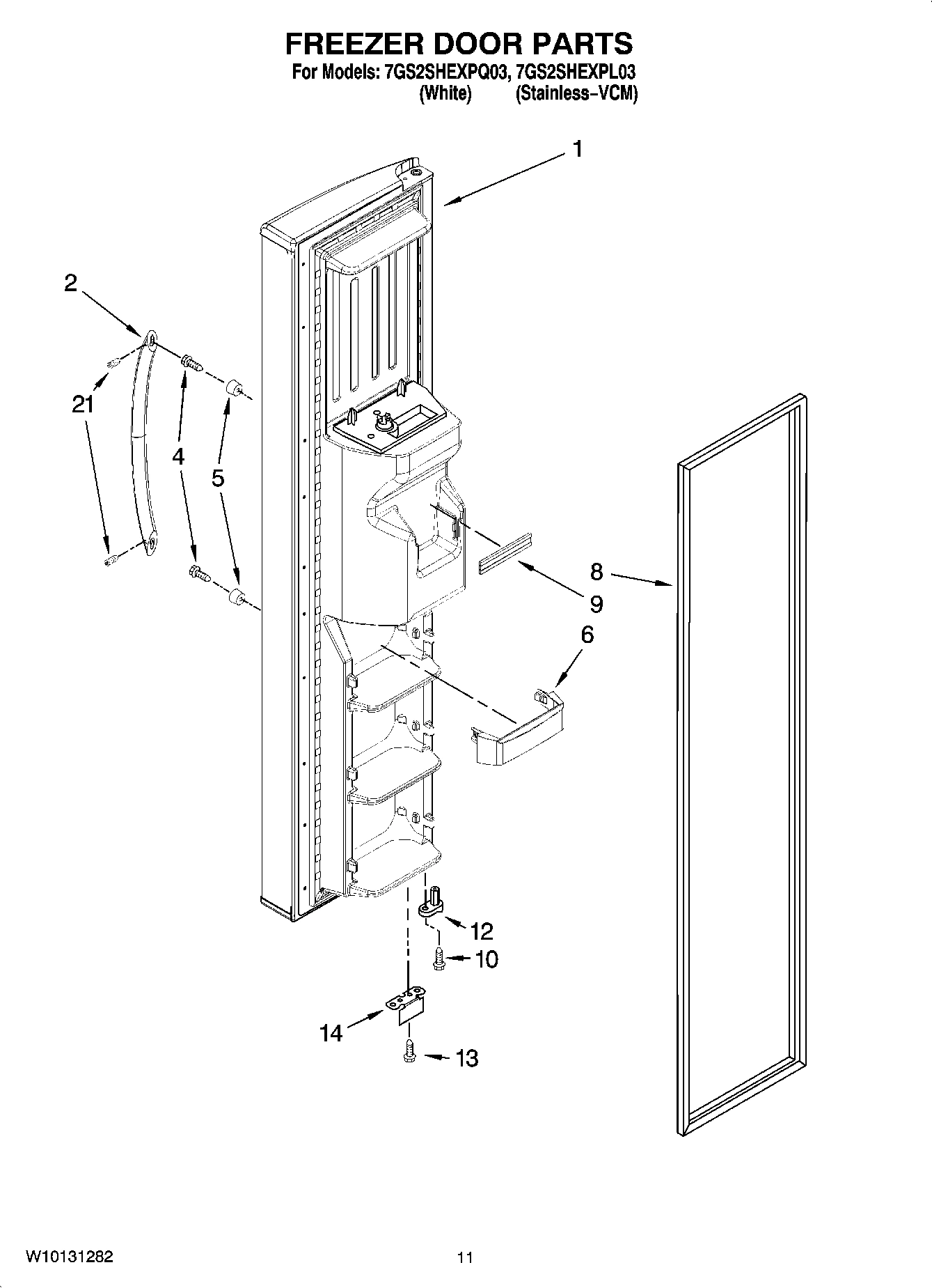 07 - FREEZER DOOR PARTS