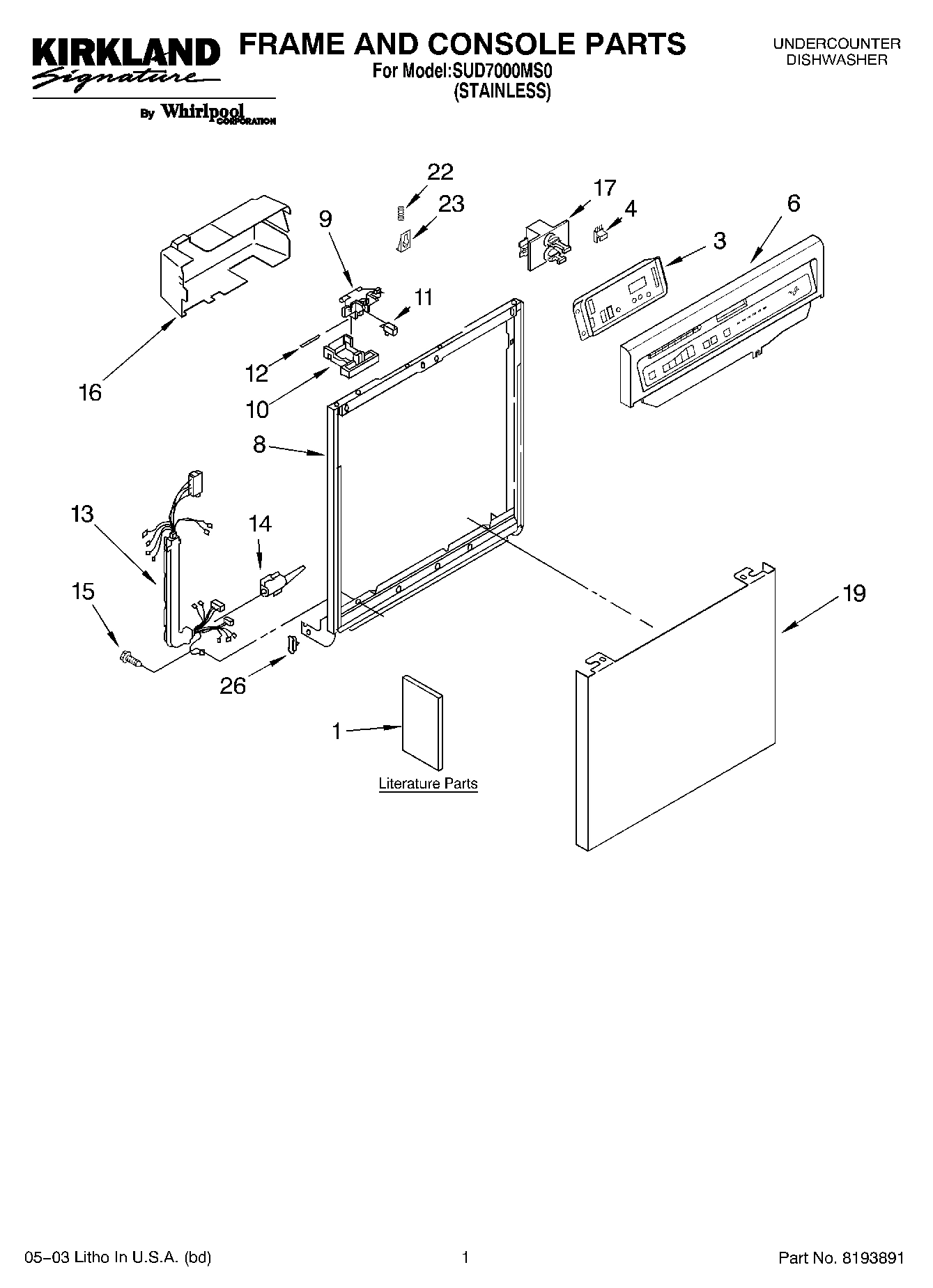 01 - FRAME AND CONSOLE PARTS