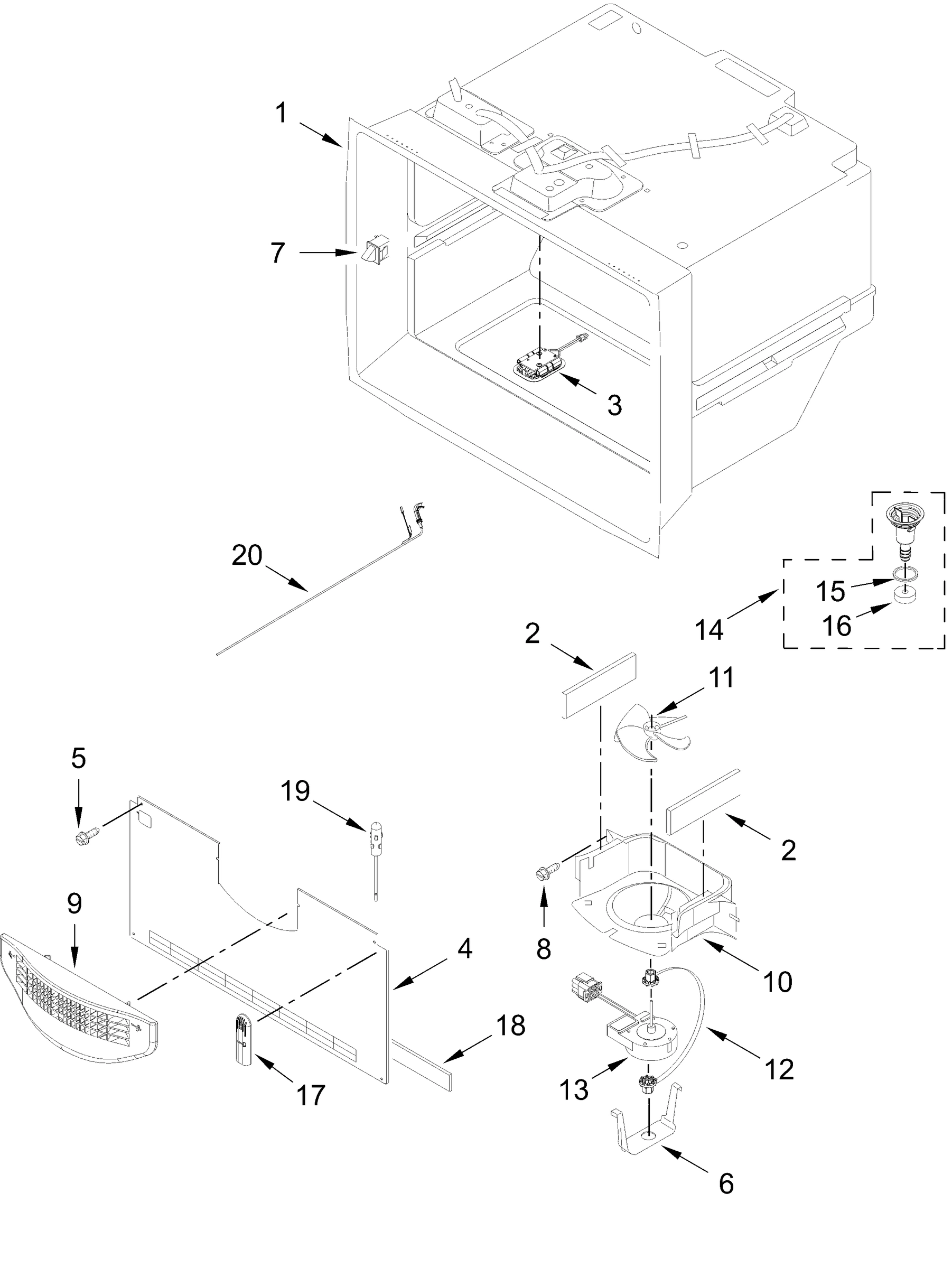 FREEZER LINER PARTS