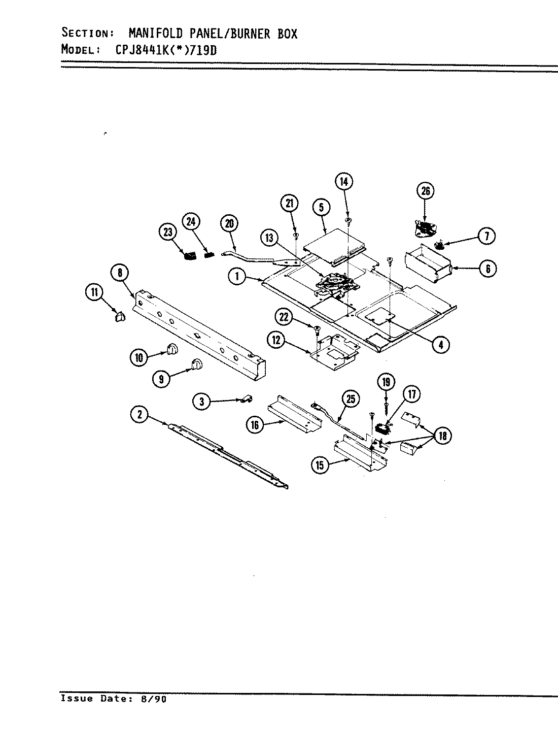 04 - MANIFOLD PANEL/BURNER BOX
