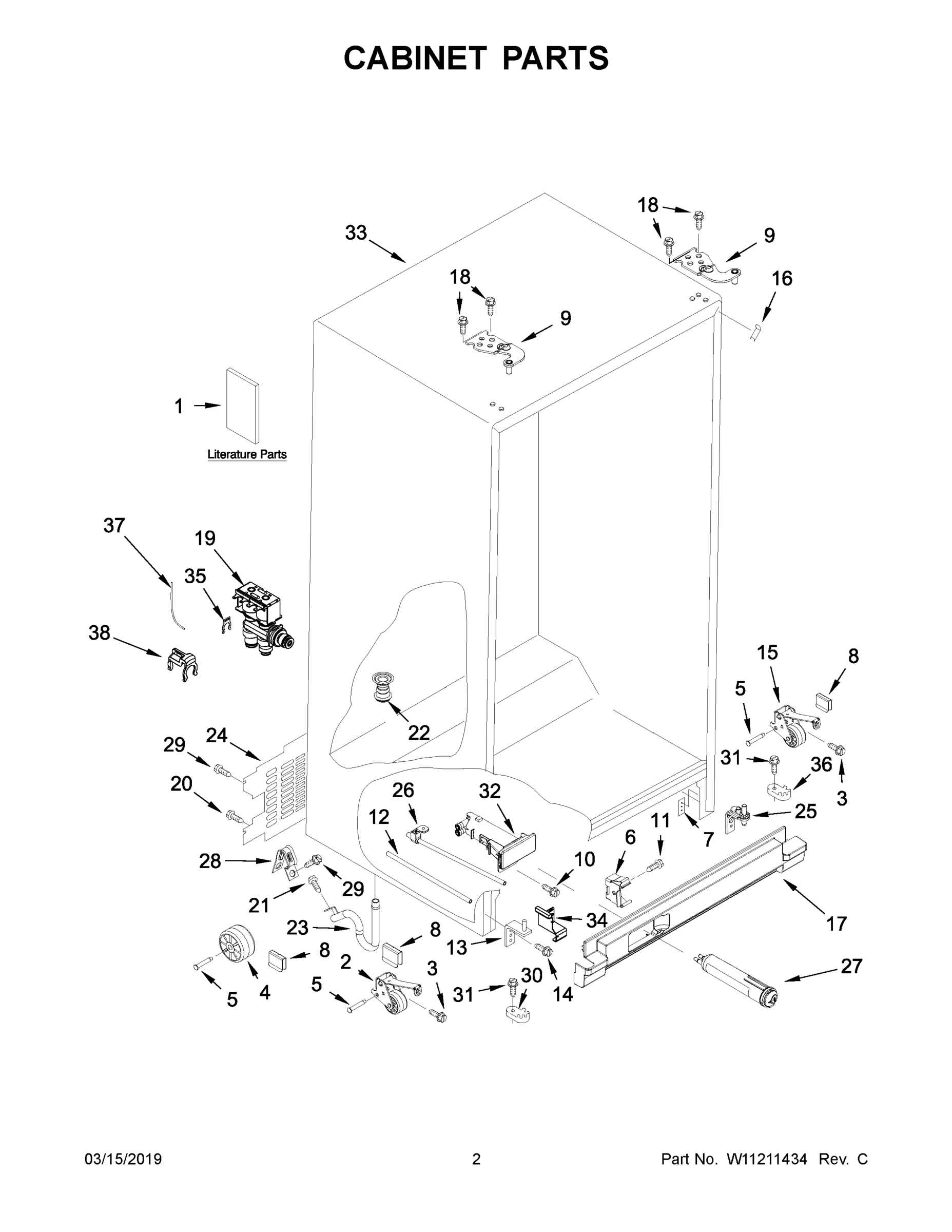 02 - CABINET PARTS