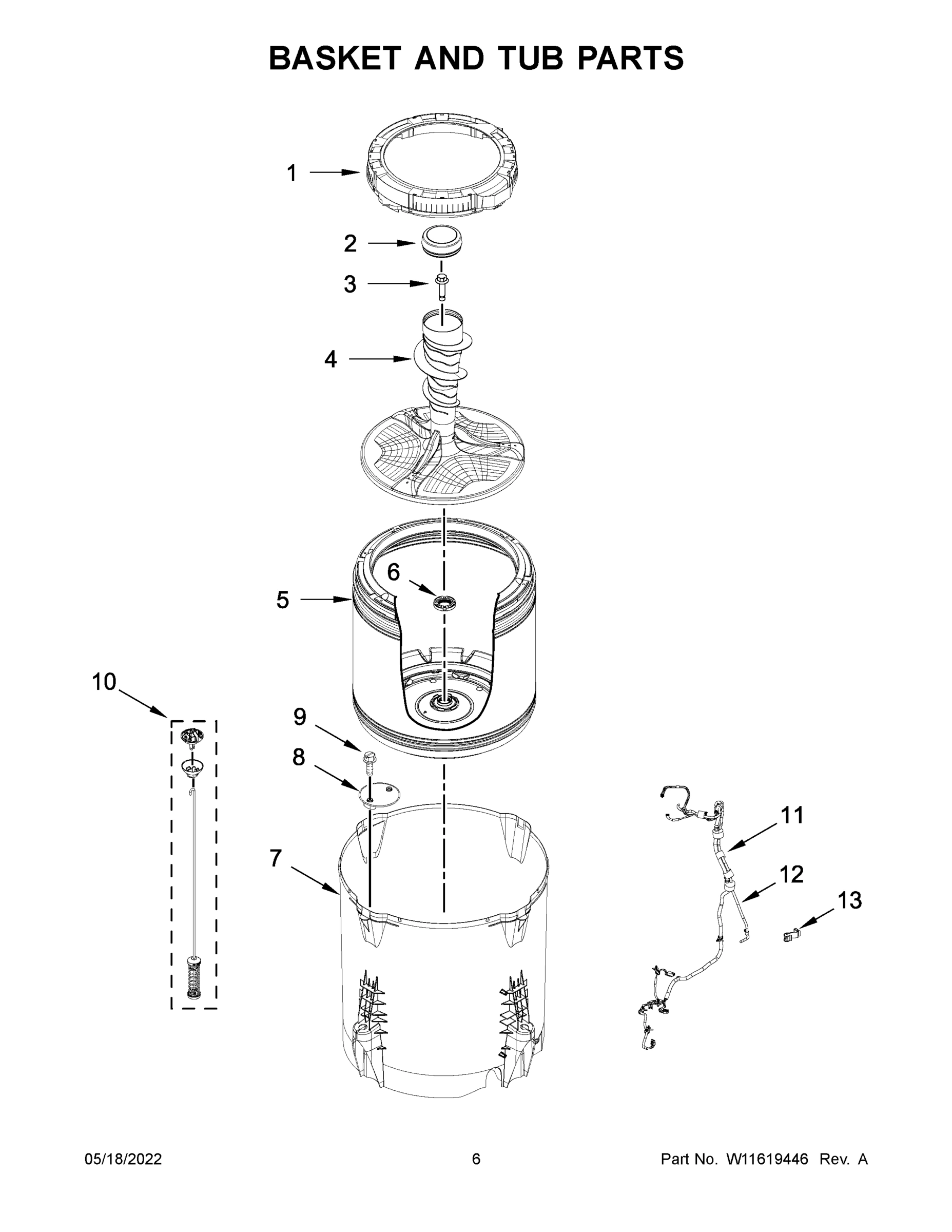 04 - BASKET AND TUB PARTS