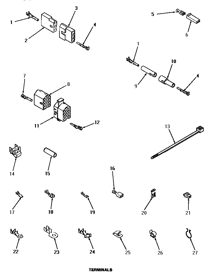 22 - TERMINALS (DRYER)