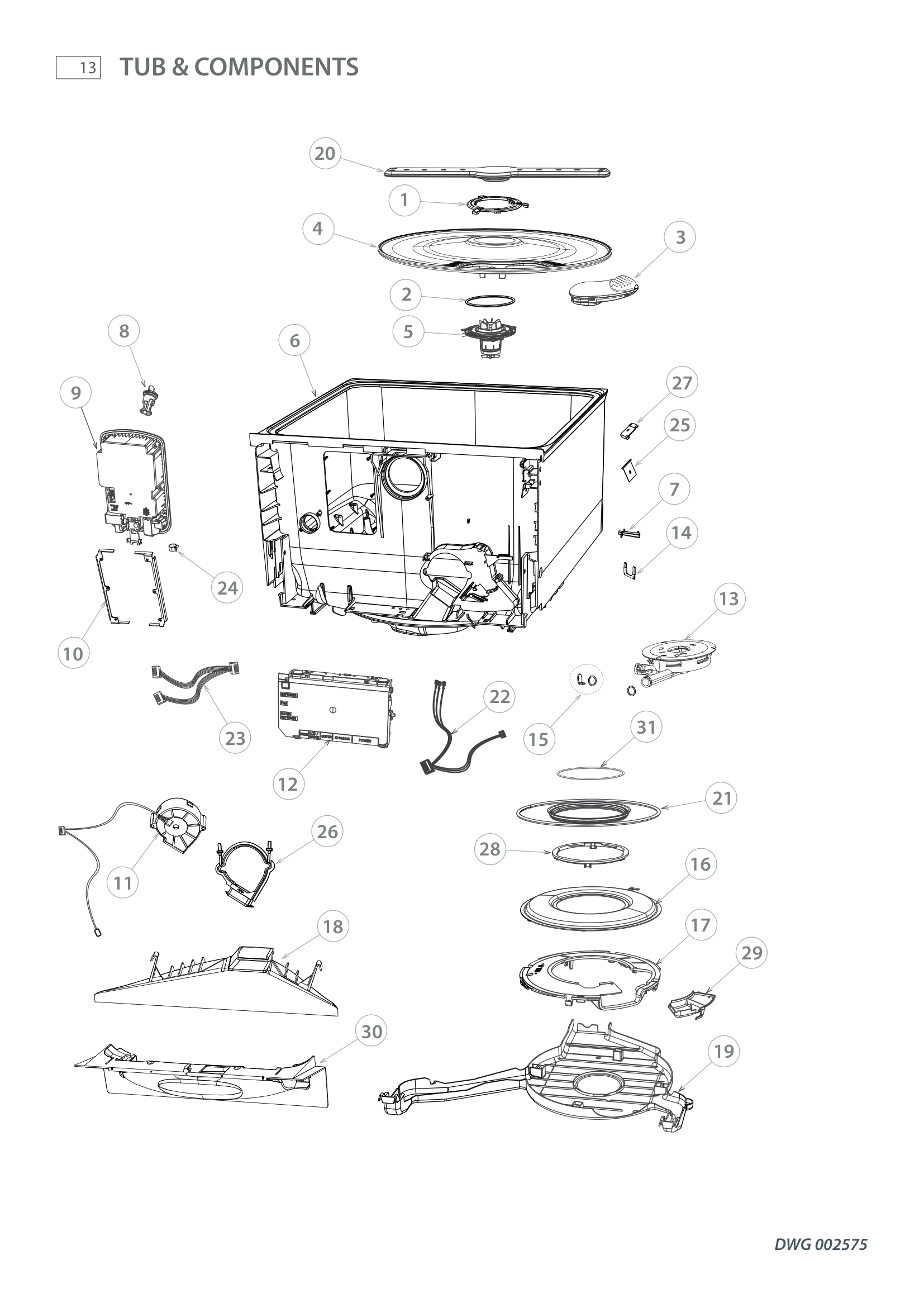 TUB & COMPONENTS