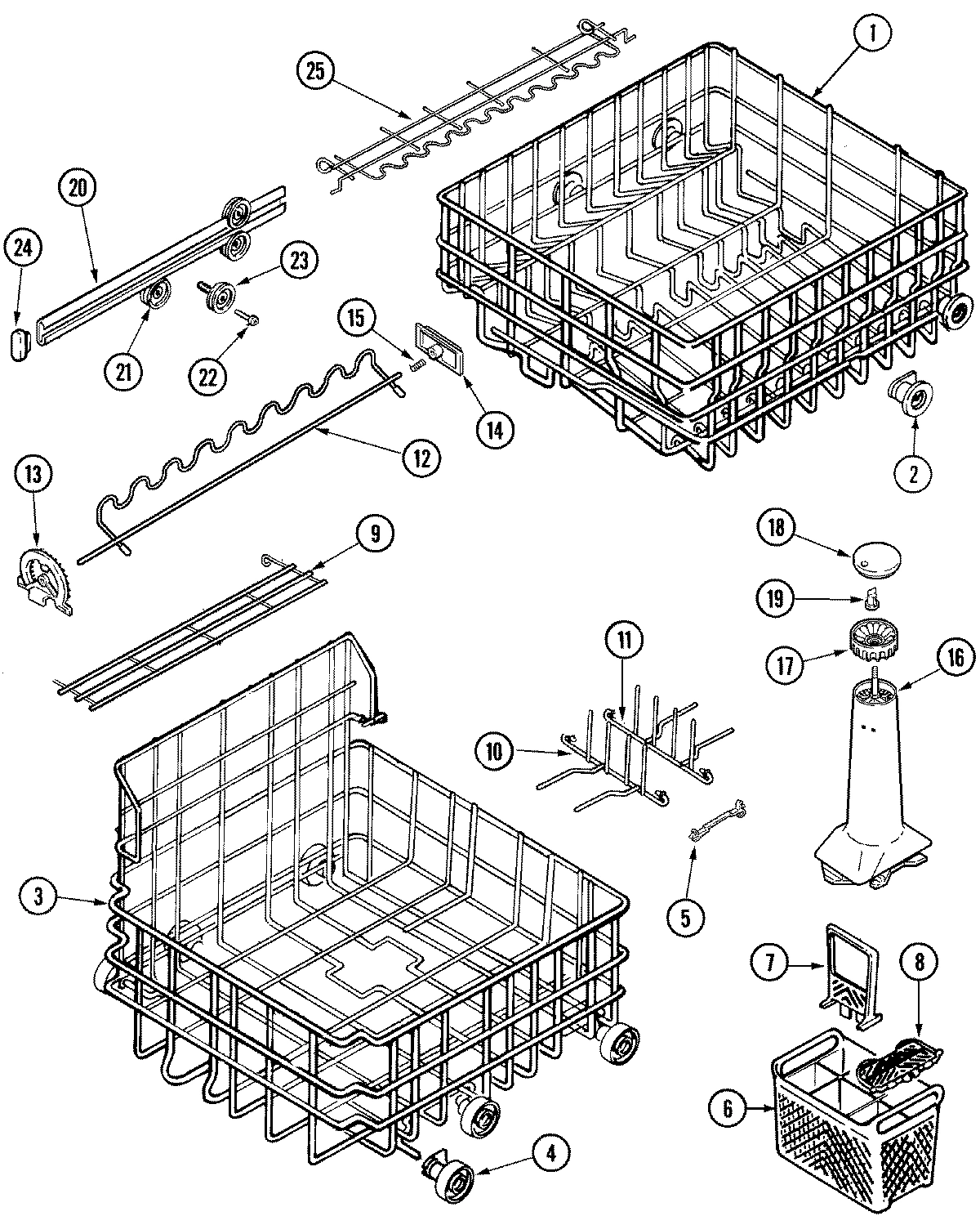06 - TRACK & RACK ASSEMBLY (DWU8402AAM)