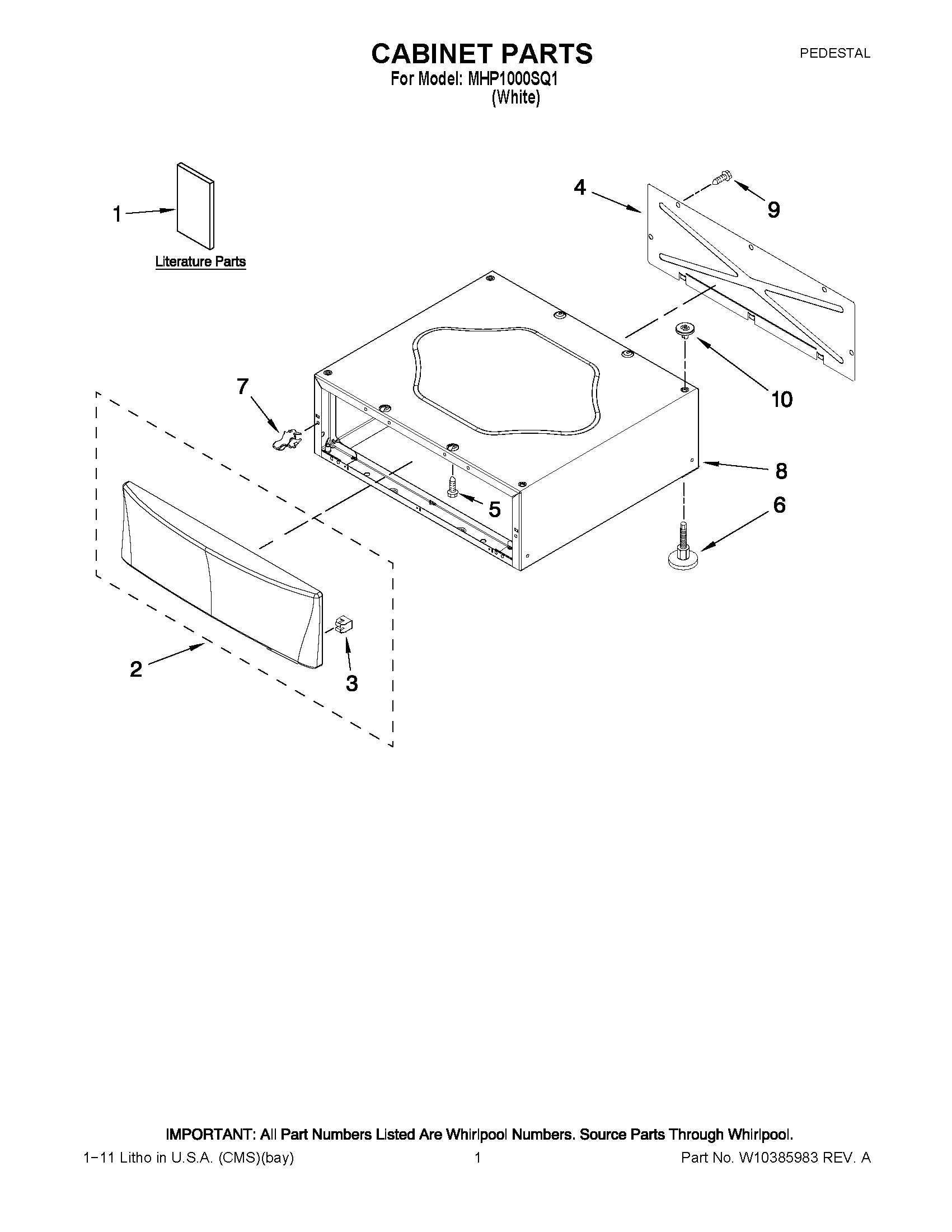 01 - CABINET PARTS