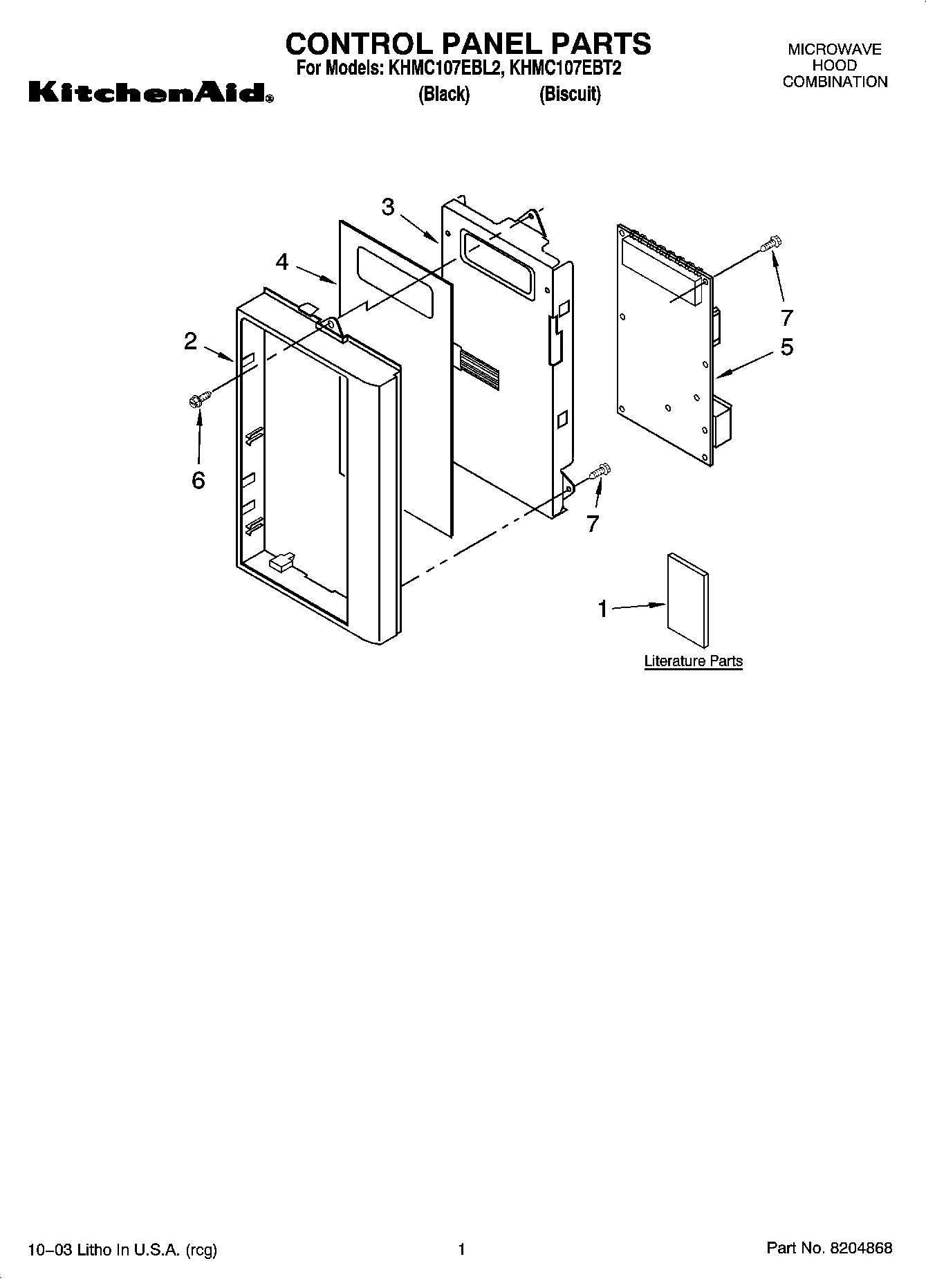 01 - CONTROL PANEL PARTS