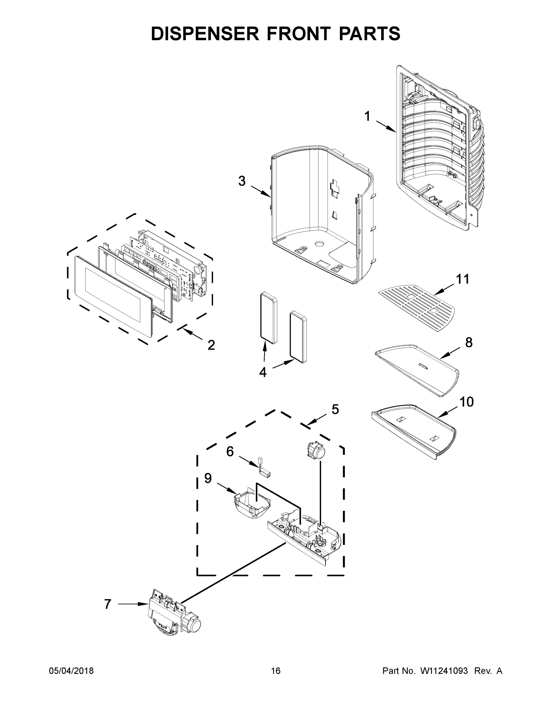 09 - DISPENSER FRONT PARTS
