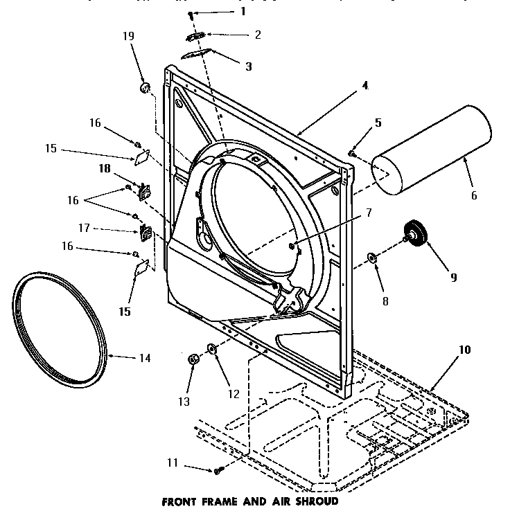11 - FRONT FRAME AND AIR SHROUD