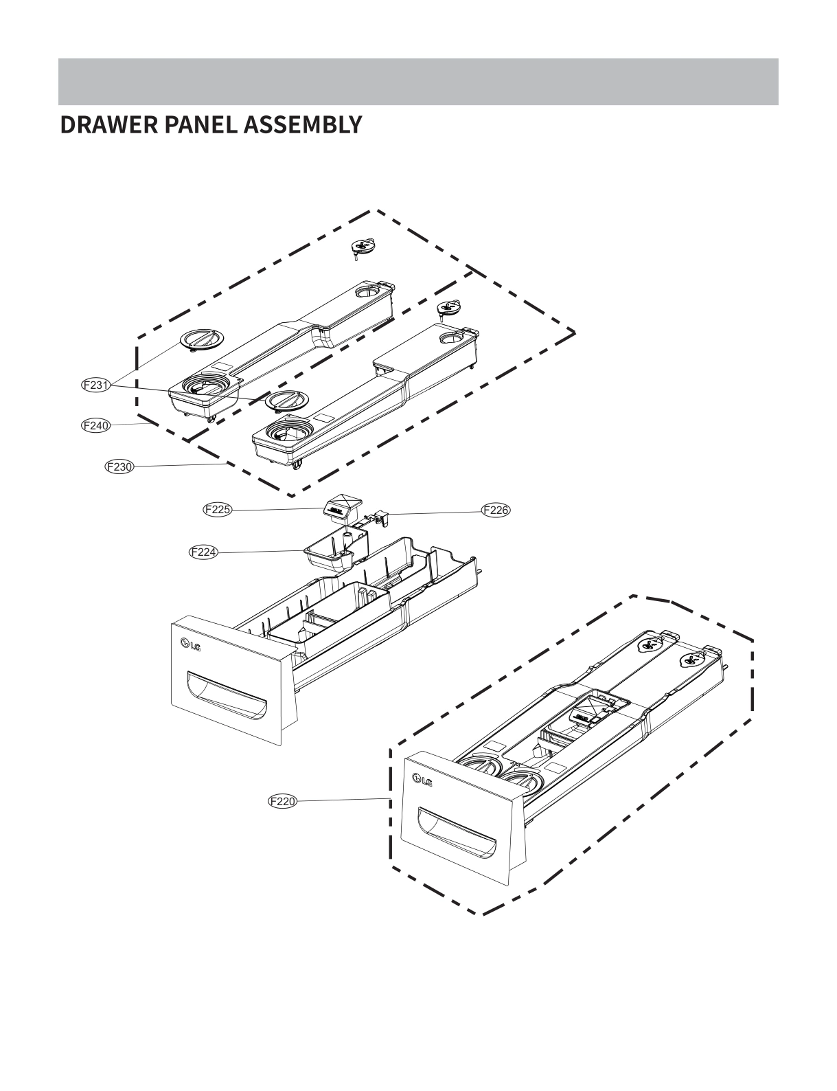 DRAWER PANEL ASSEMBLY