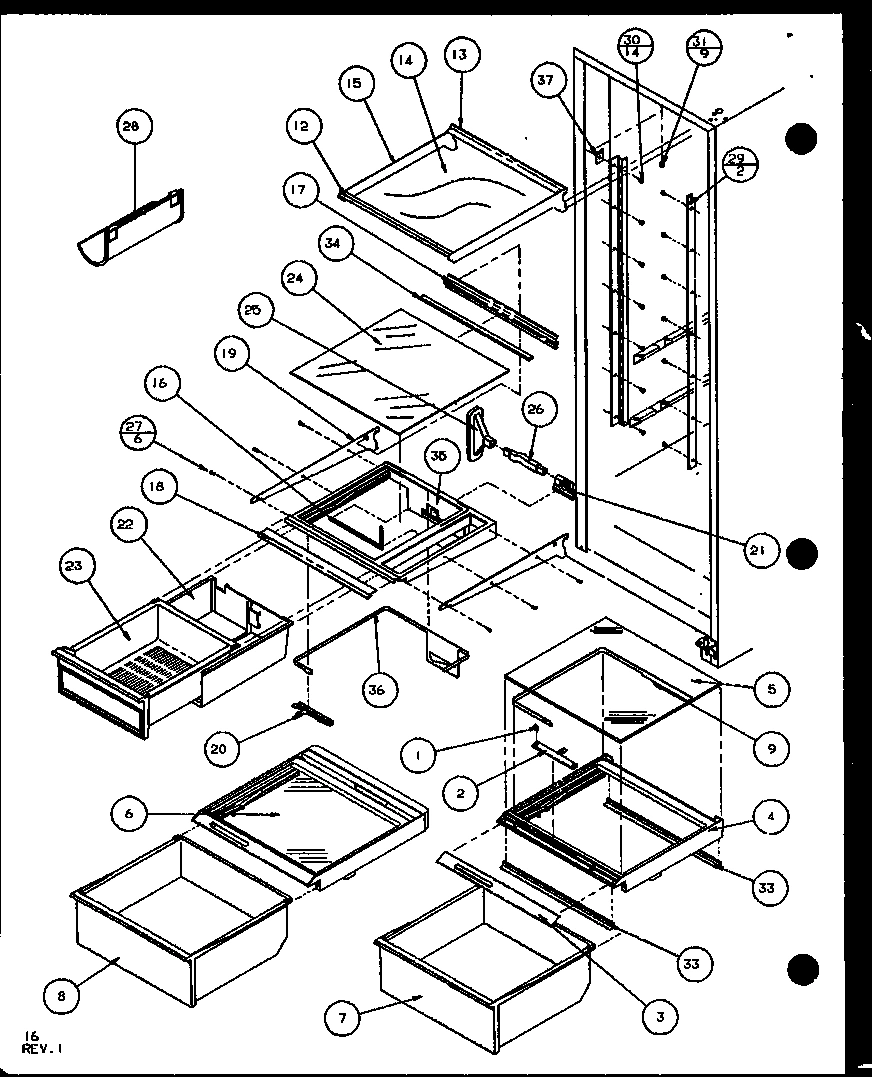 12 - REF SHELVING AND DRAWERS