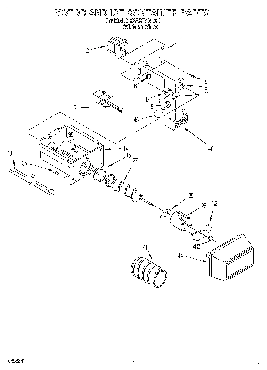 04 - MOTOR AND ICE CONTAINER