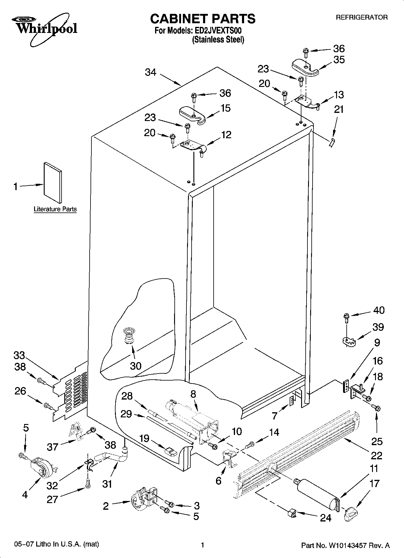01 - CABINET PARTS