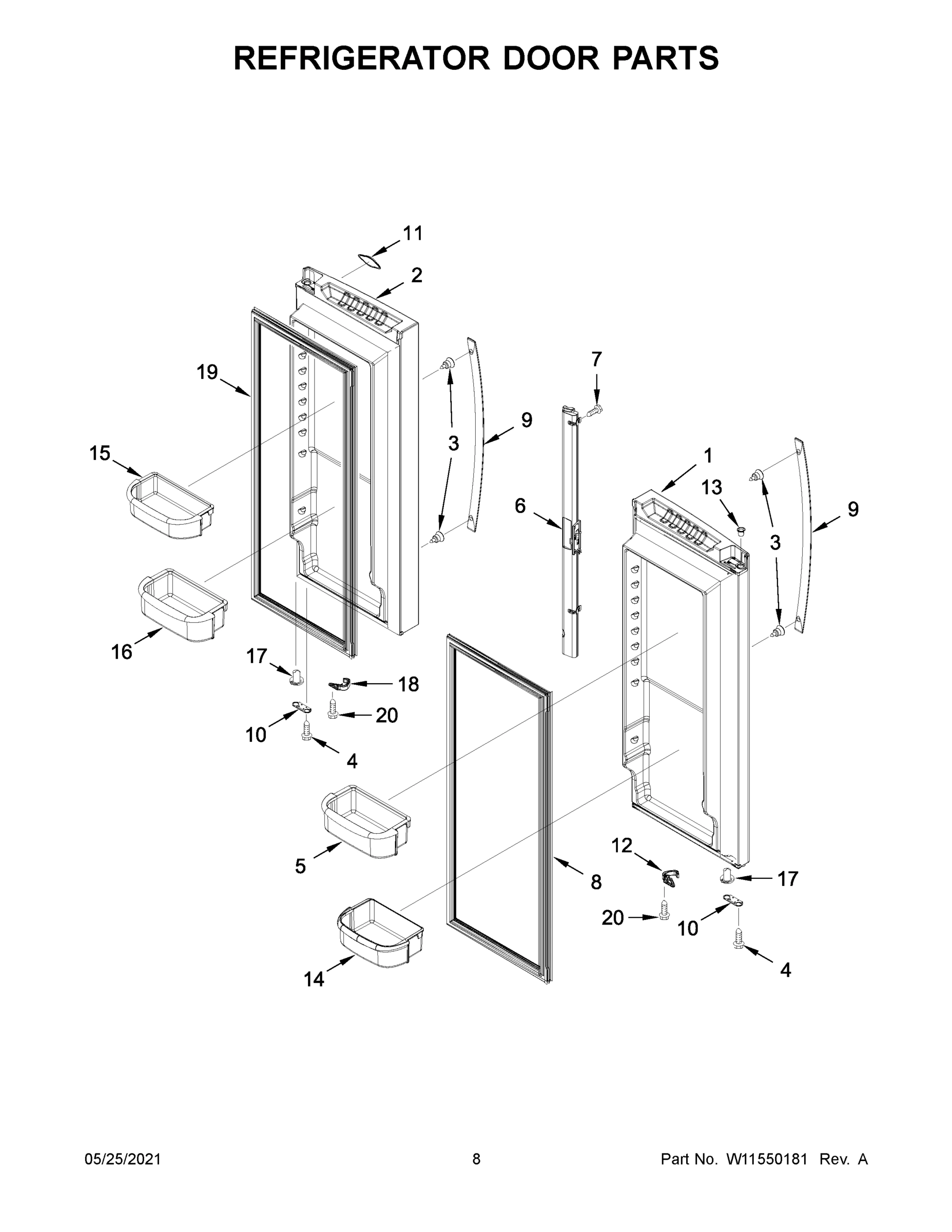 05 - REFRIGERATOR DOOR PARTS