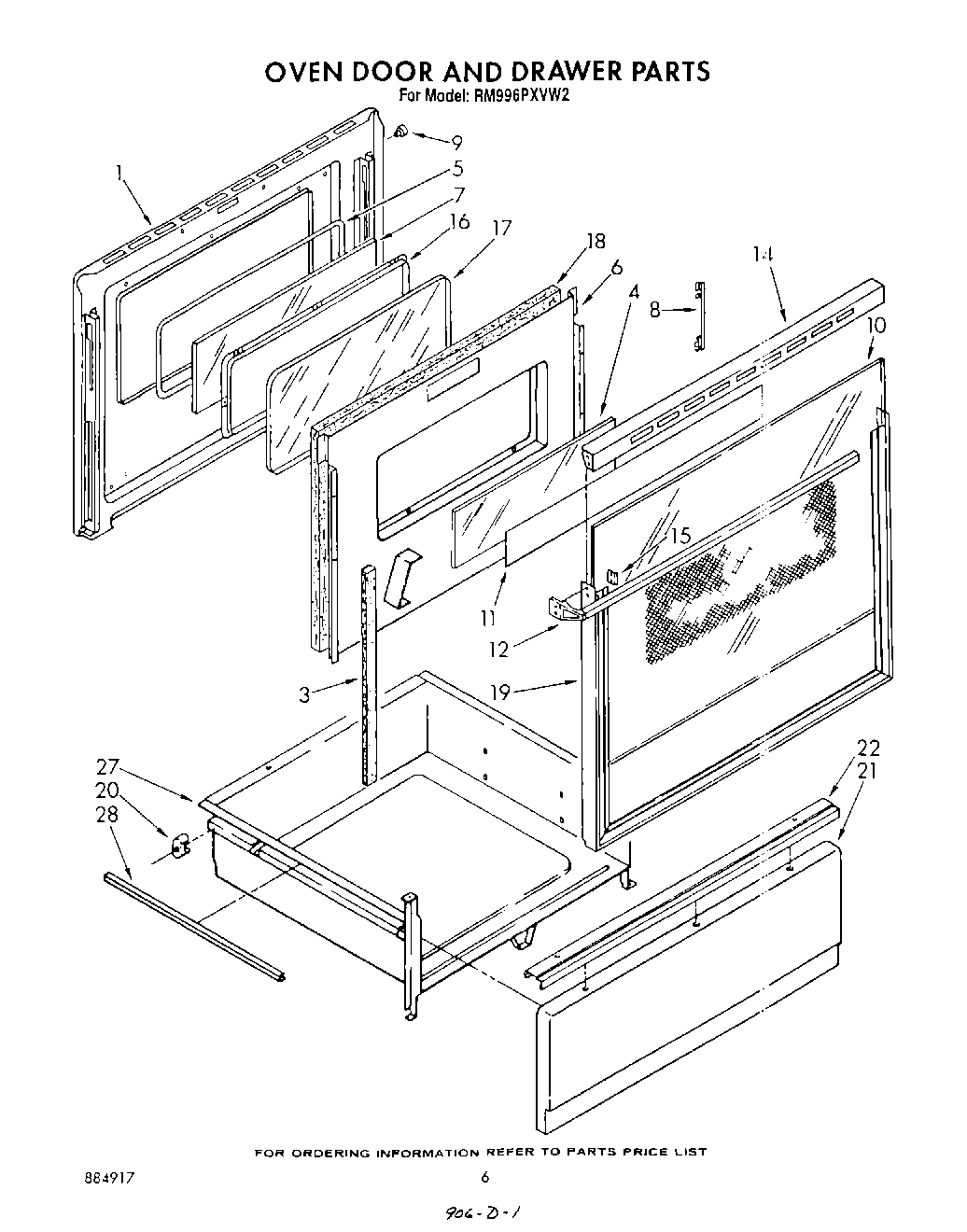 05 - OVEN DOOR AND DRAWER