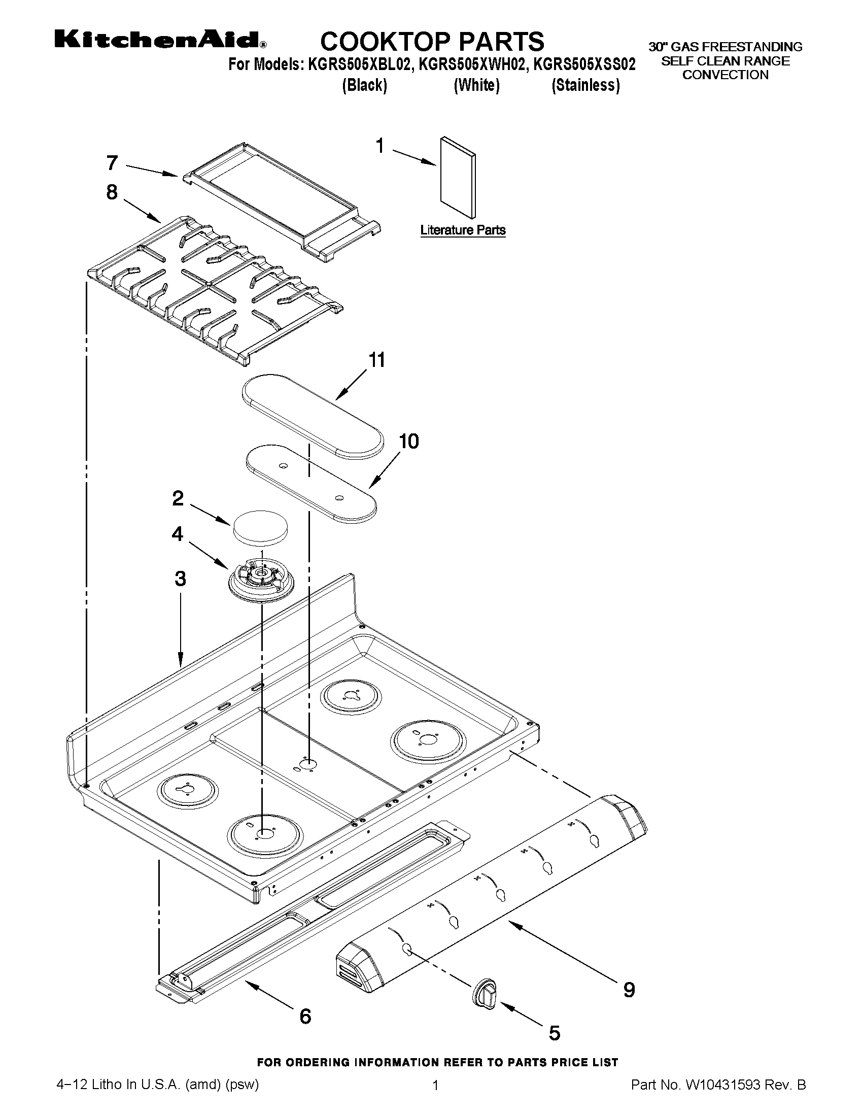 01 - COOKTOP PARTS