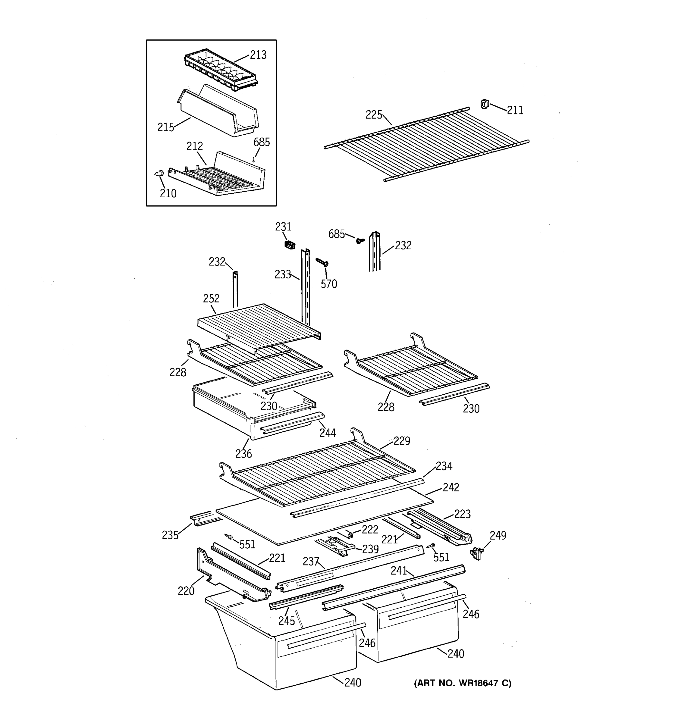 SHELVES