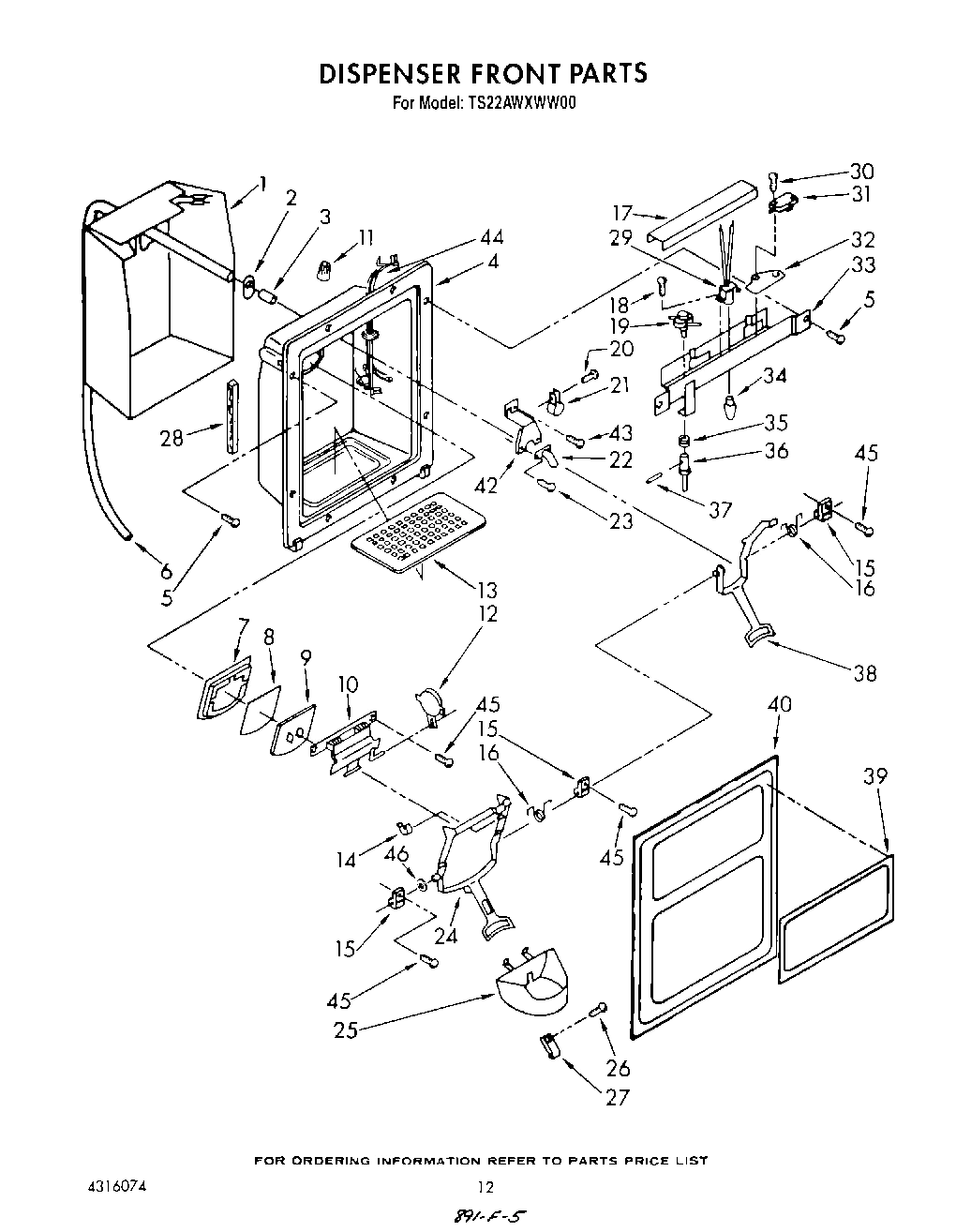 09 - DISPENSER FRONT