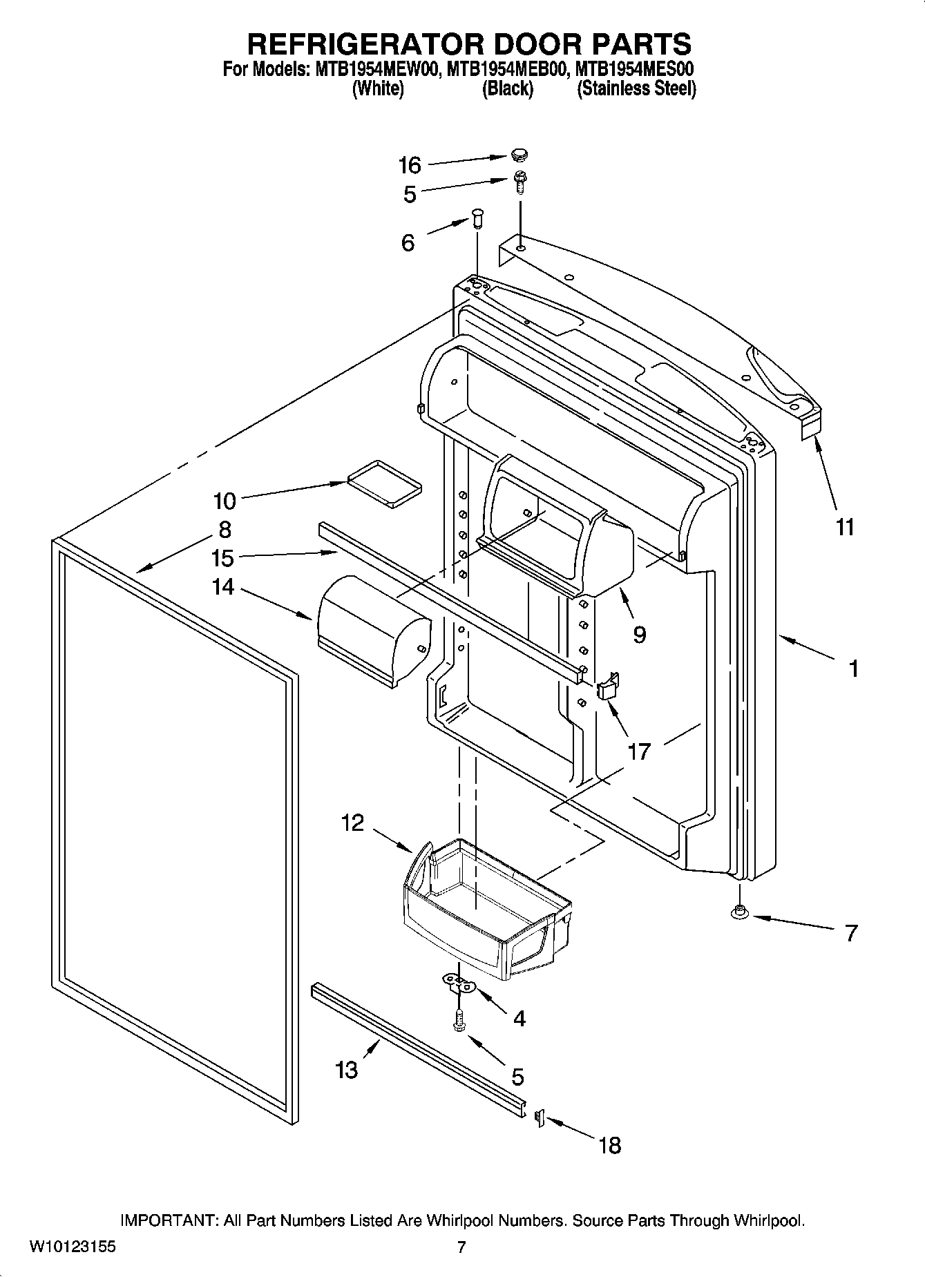 04 - REFRIGERATOR DOOR PARTS