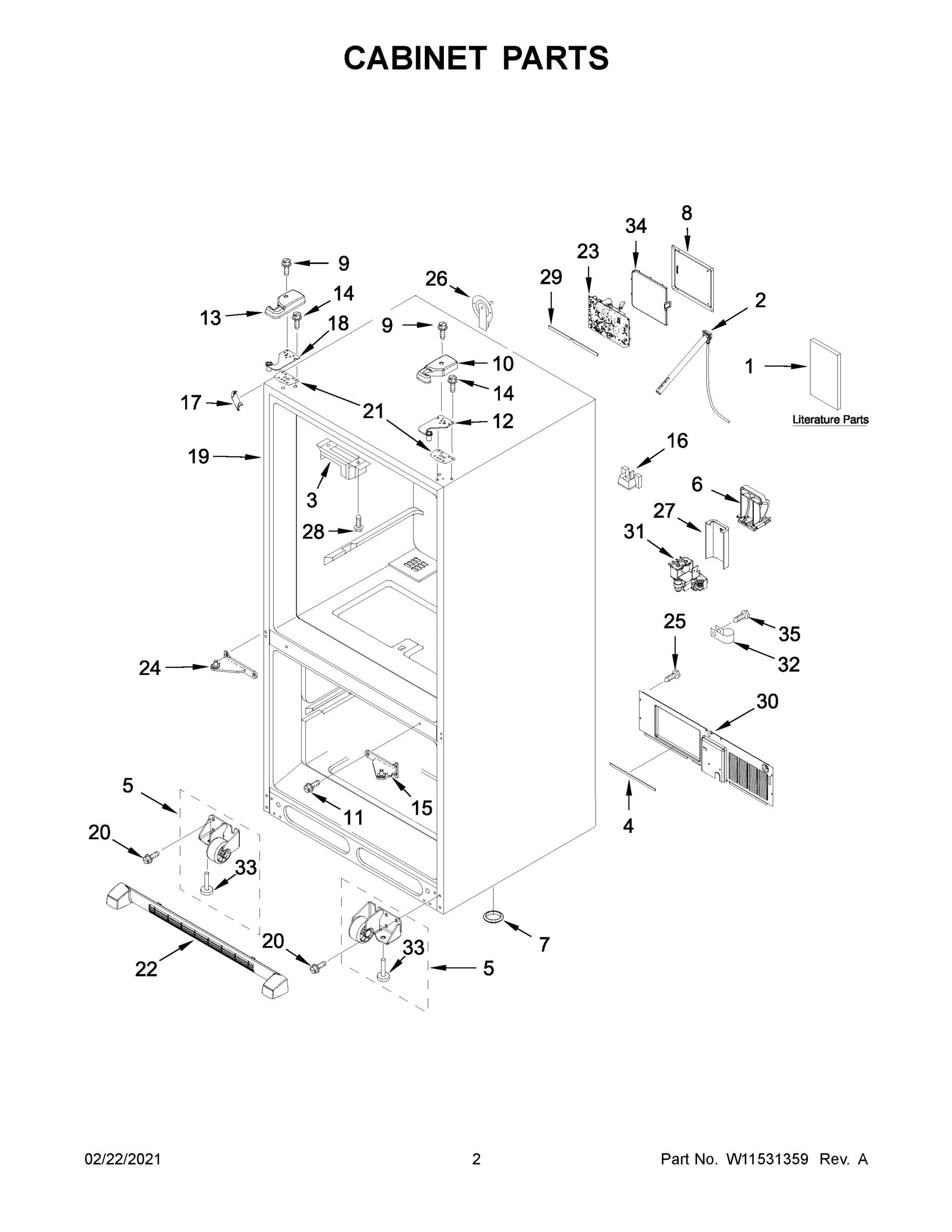 02 - CABINET PARTS