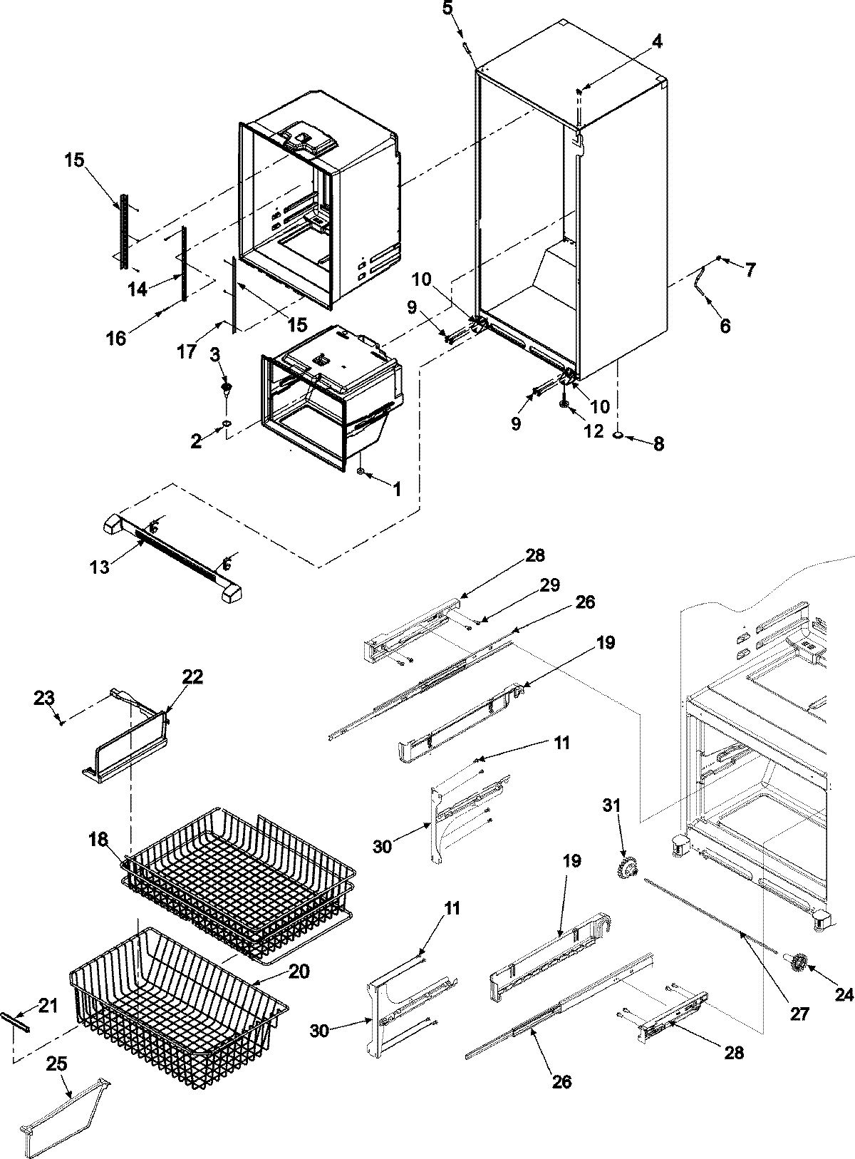 06 - INTERIOR CABINET & FREEZER SHELVING