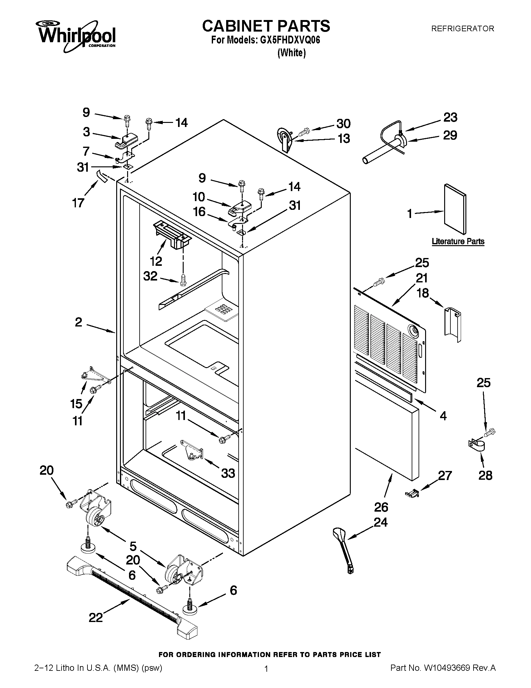 01 - CABINET PARTS