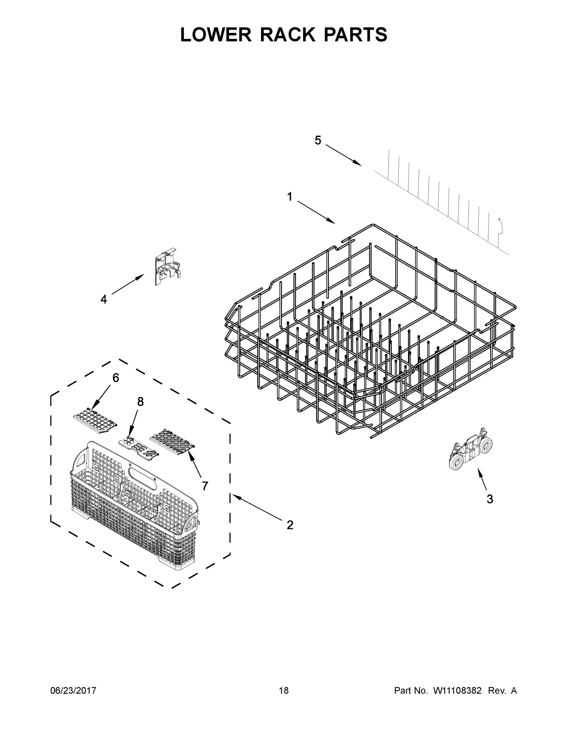 10 - LOWER RACK PARTS