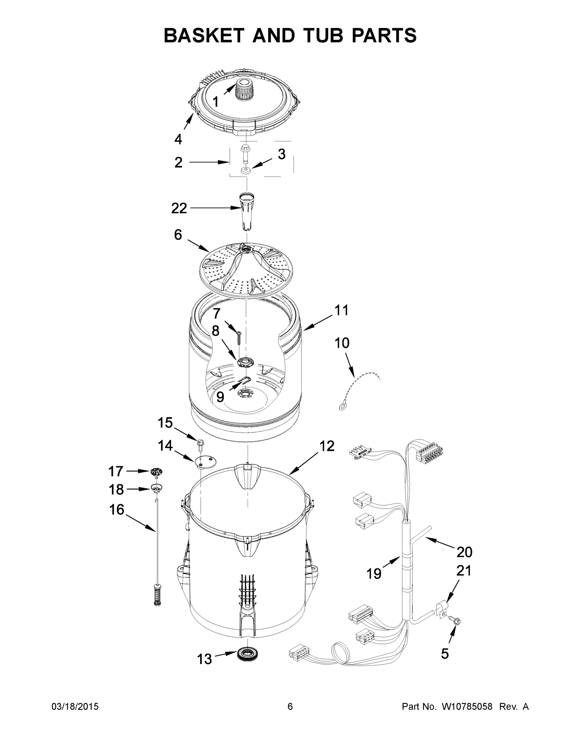 04 - BASKET AND TUB PARTS