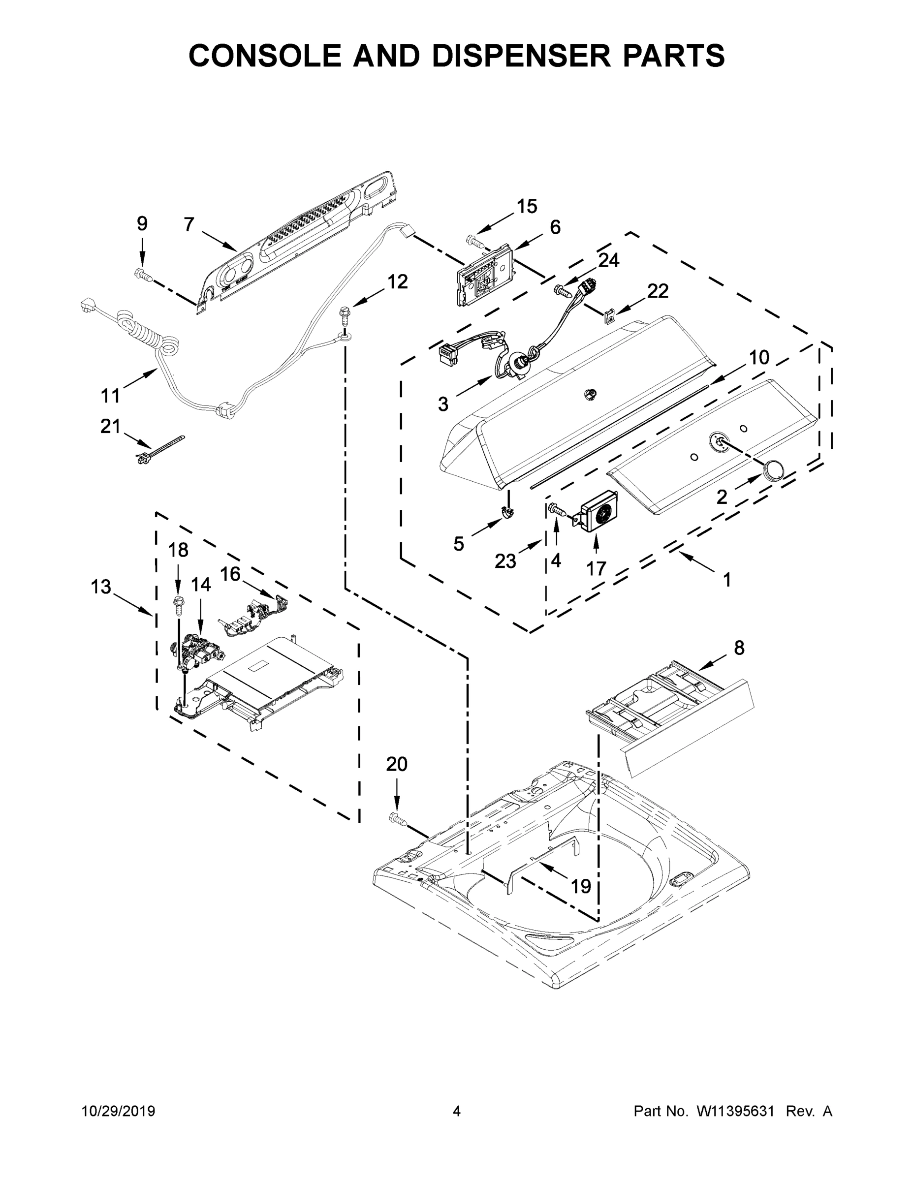 03 - CONSOLE AND DISPENSER PARTS
