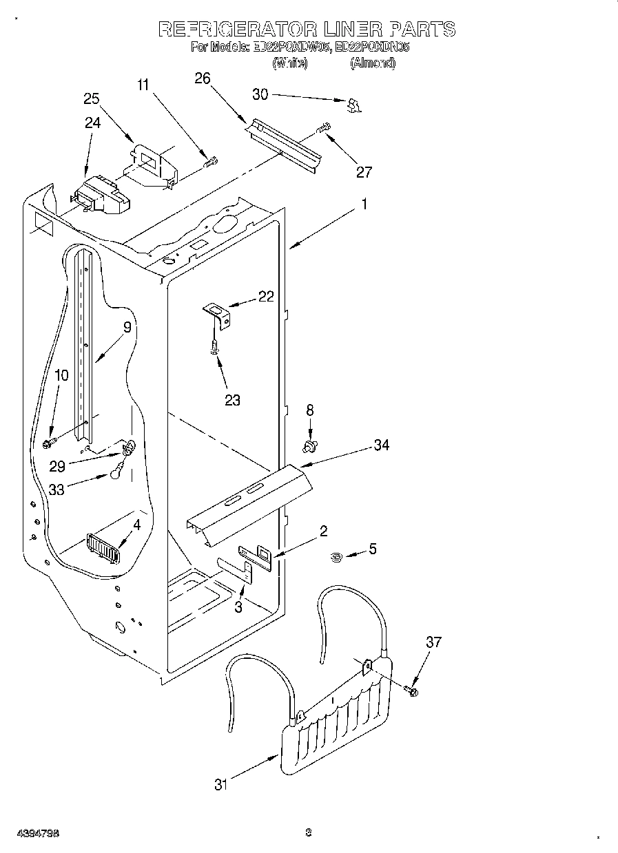 02 - REFRIGERATOR LINER