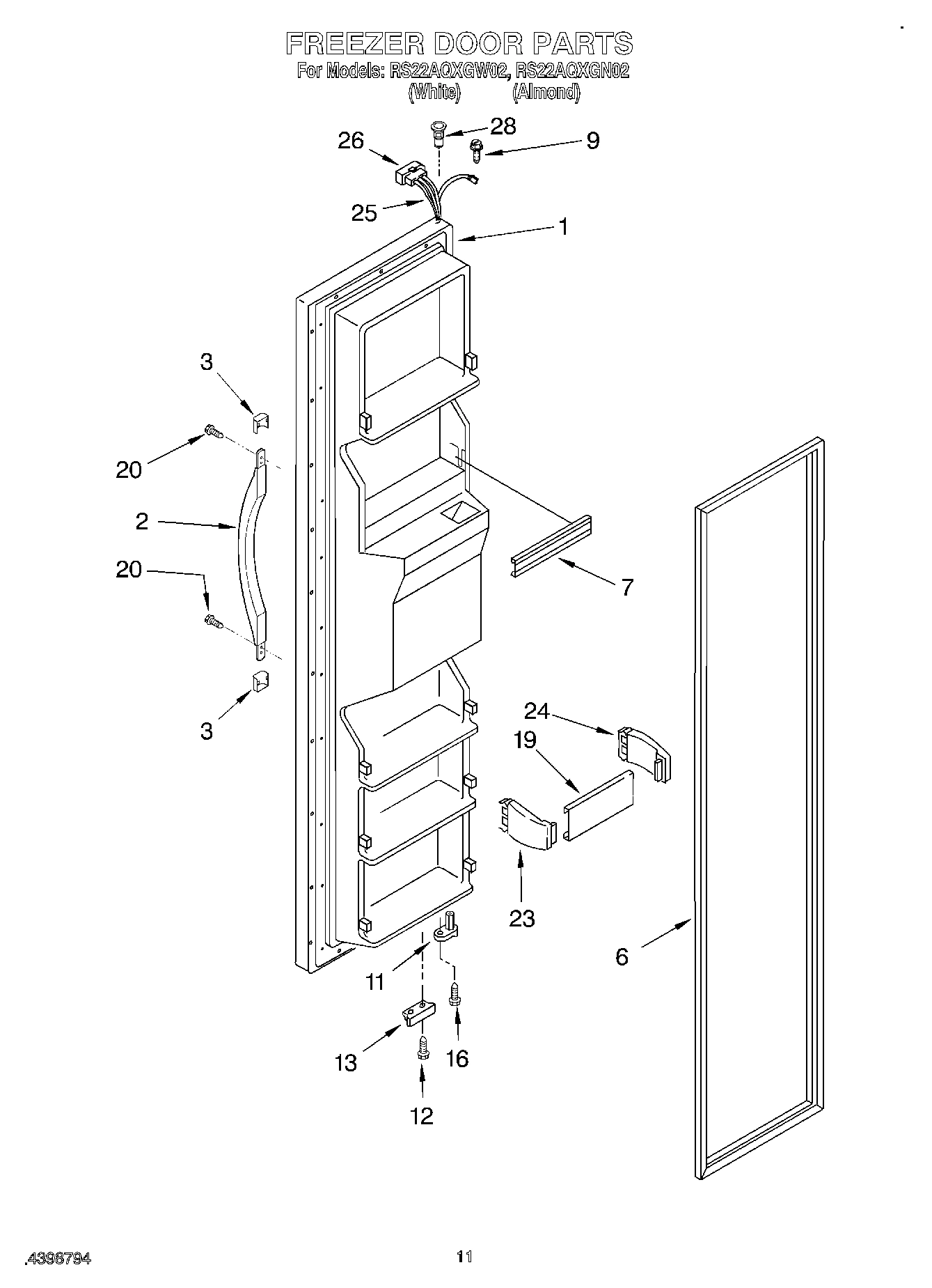 07 - FREEZER DOOR