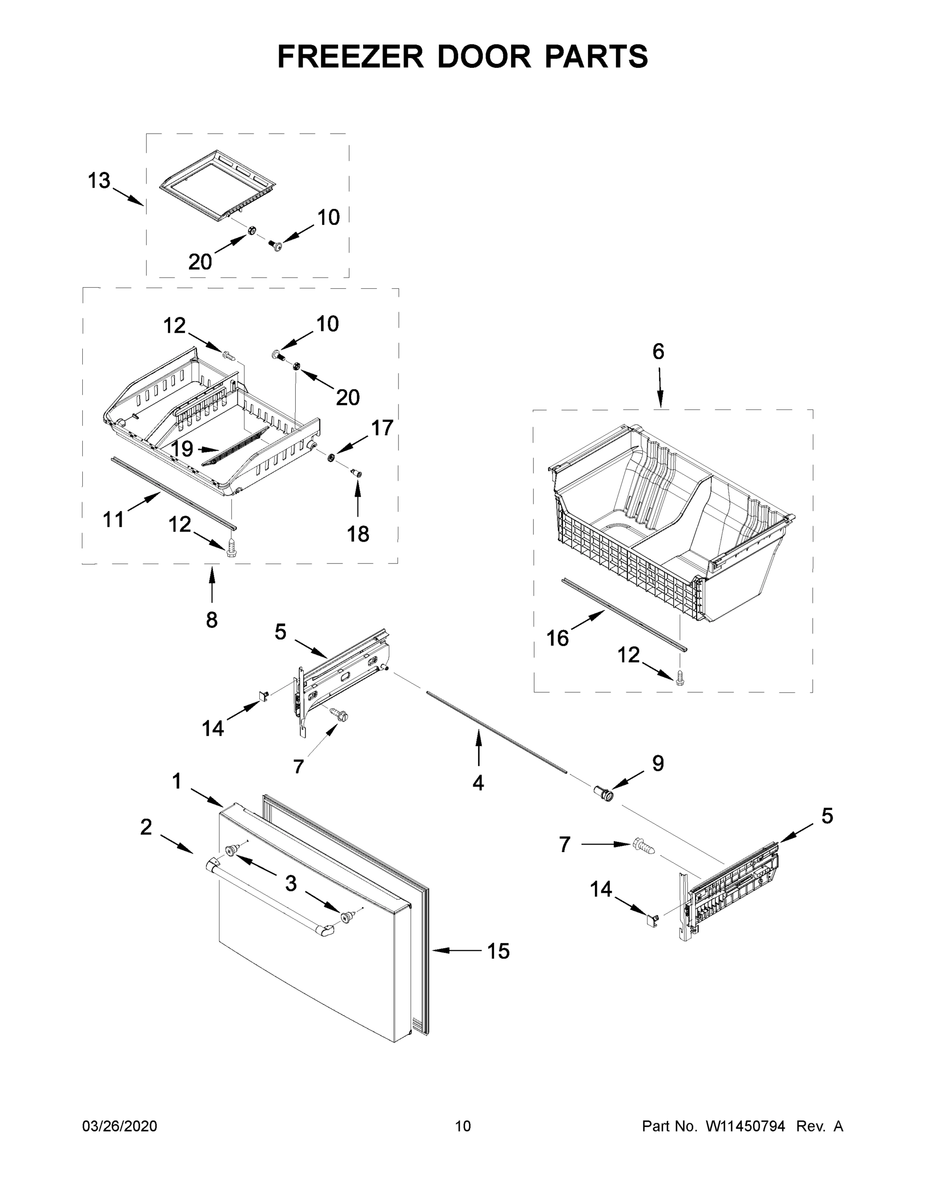 06 - FREEZER DOOR PARTS