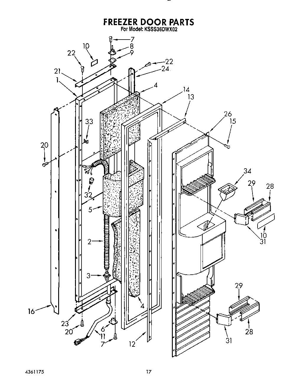 12 - FREEZER DOOR