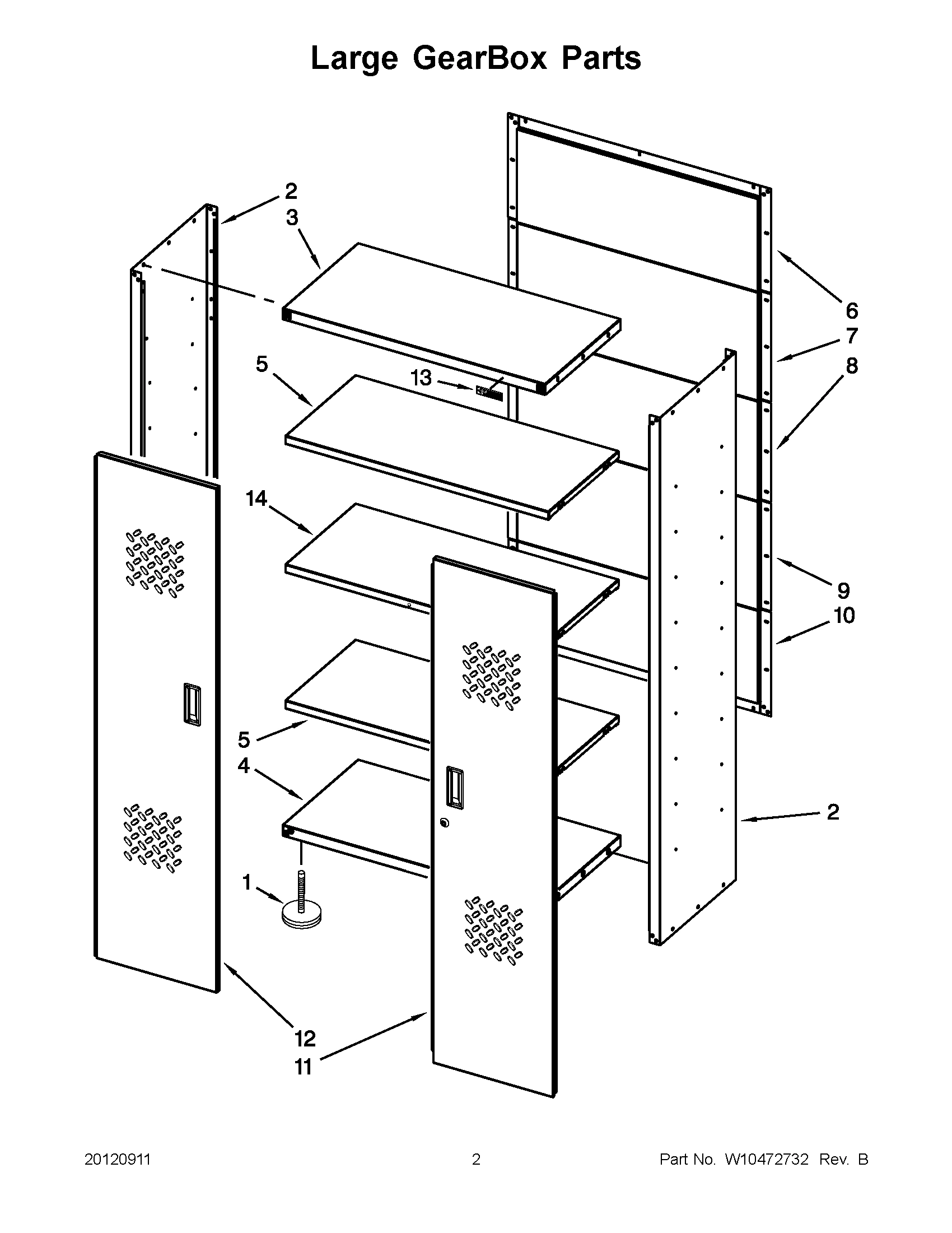 01 - LARGE GEARBOX PARTS