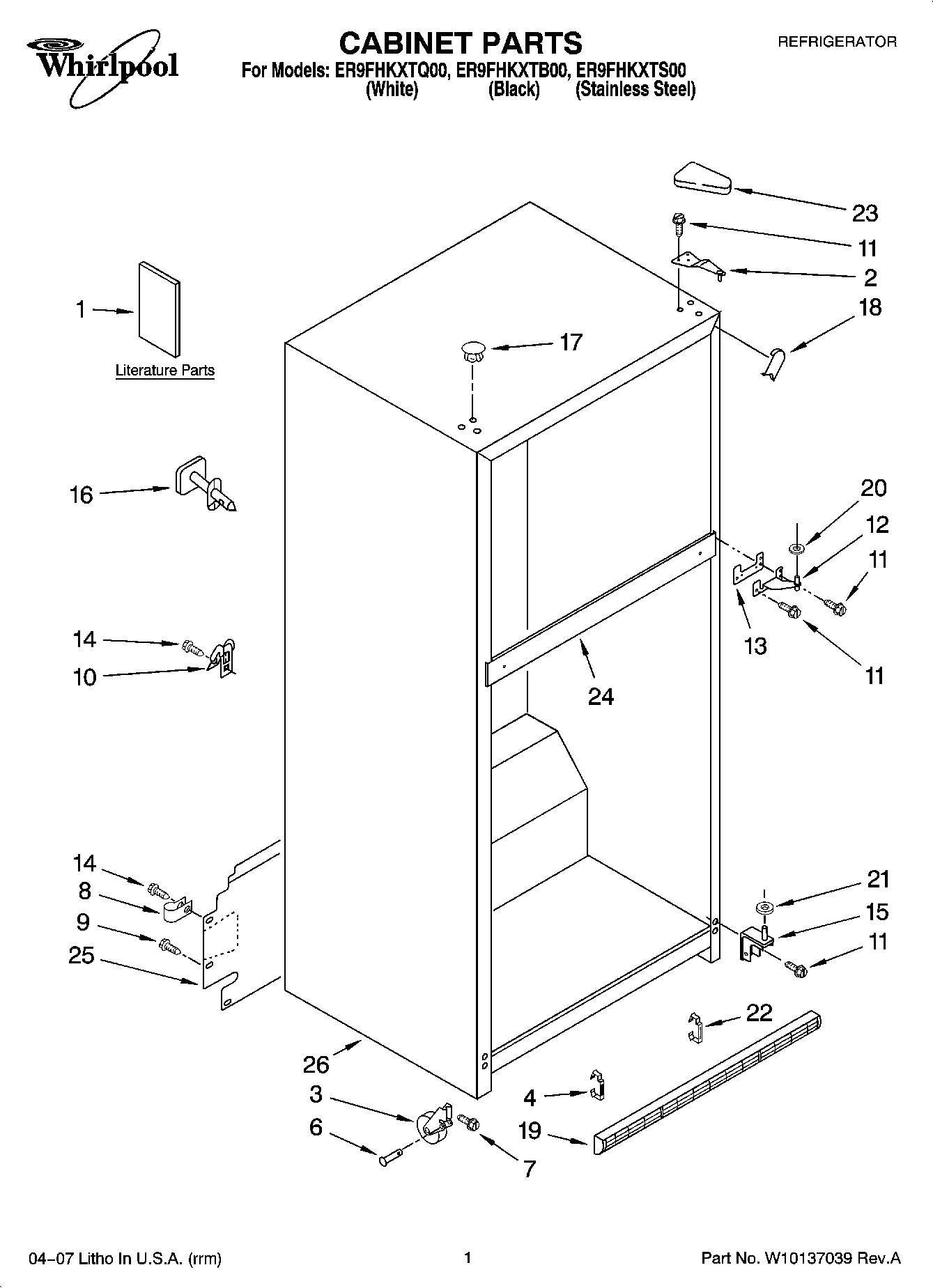 01 - CABINET PARTS
