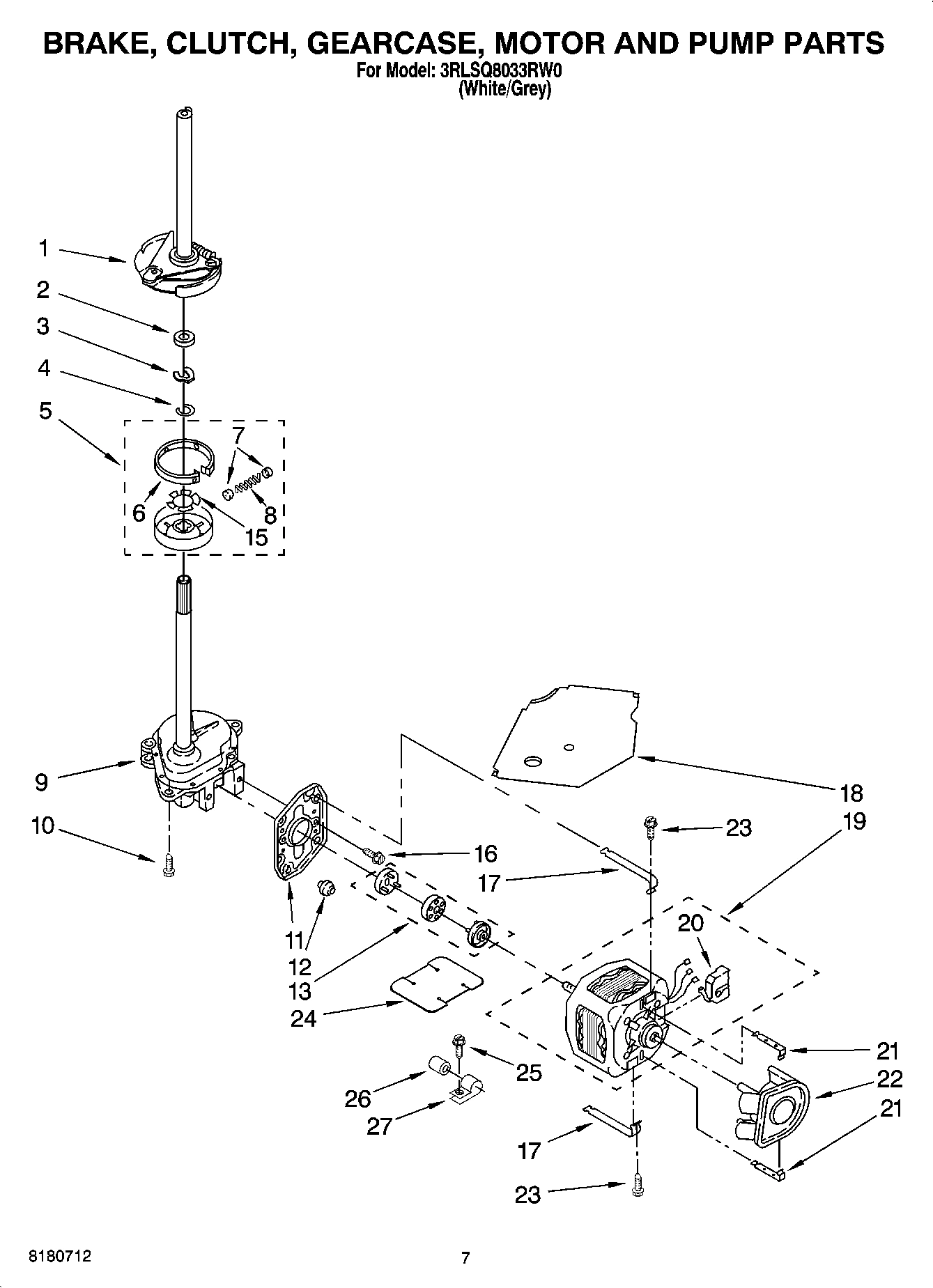 04 - BRAKE, CLUTCH, GEARCASE, MOTOR AND PUMP PARTS