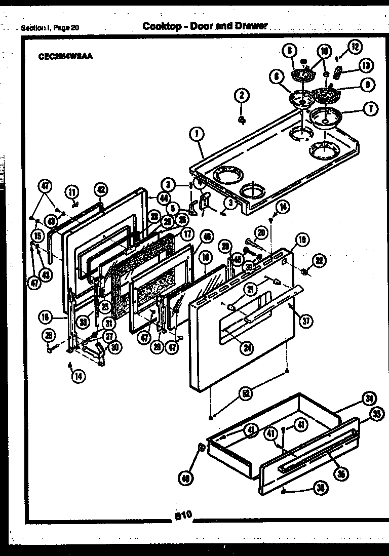 13 - COOKTOP-DOOR AND DRAWER