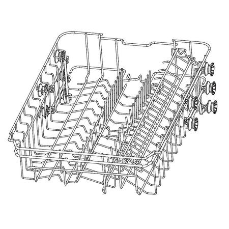 5304519285 Frigidaire Dishwasher Rack Assembl