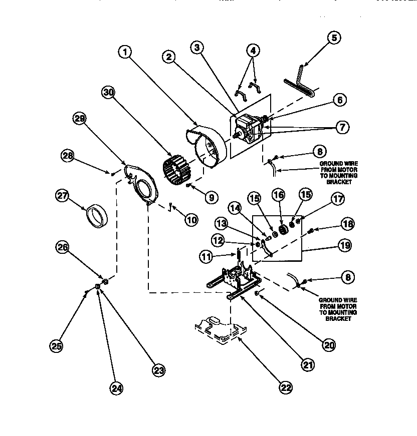 15 - MOTOR, EXHAUST FAN AND BELT