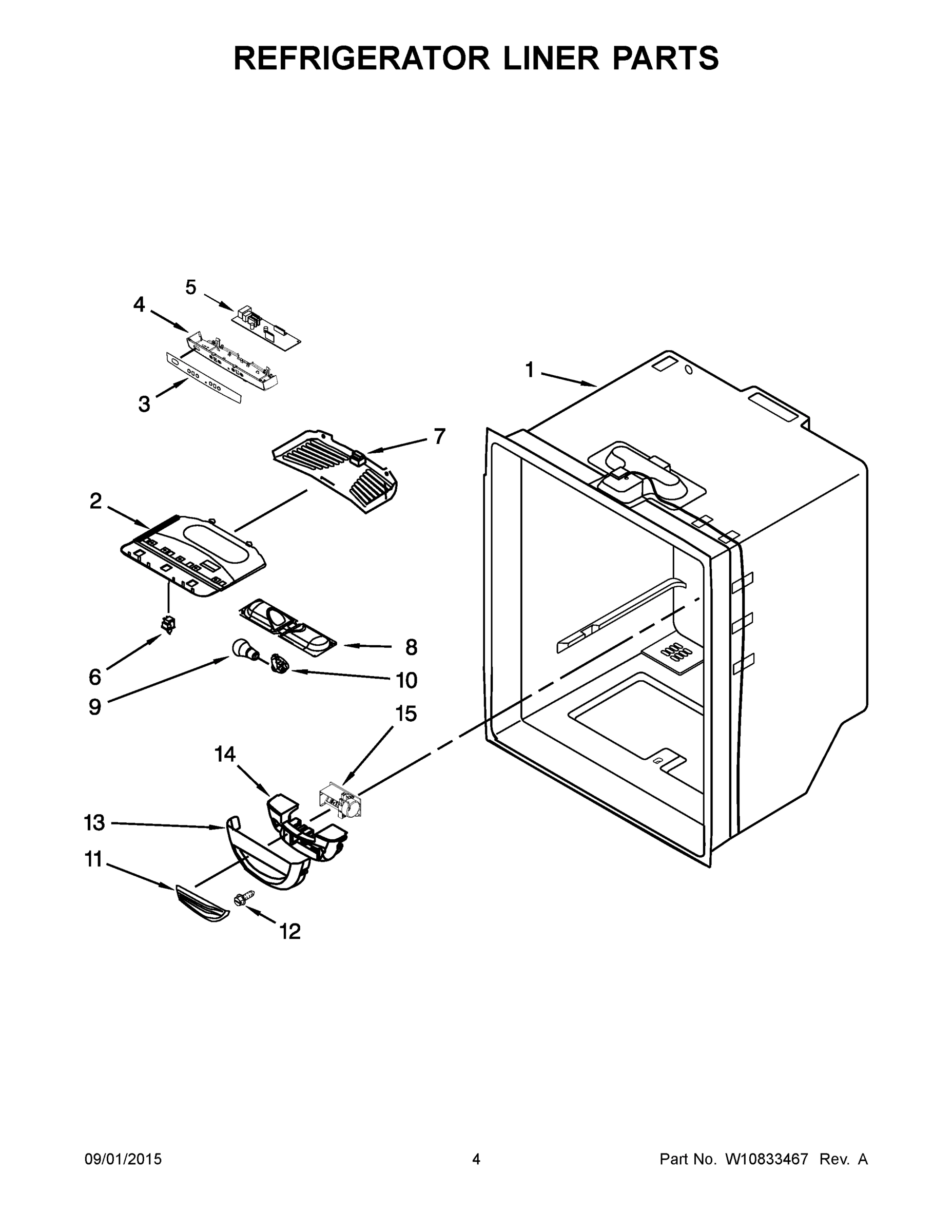 03 - REFRIGERATOR LINER PARTS