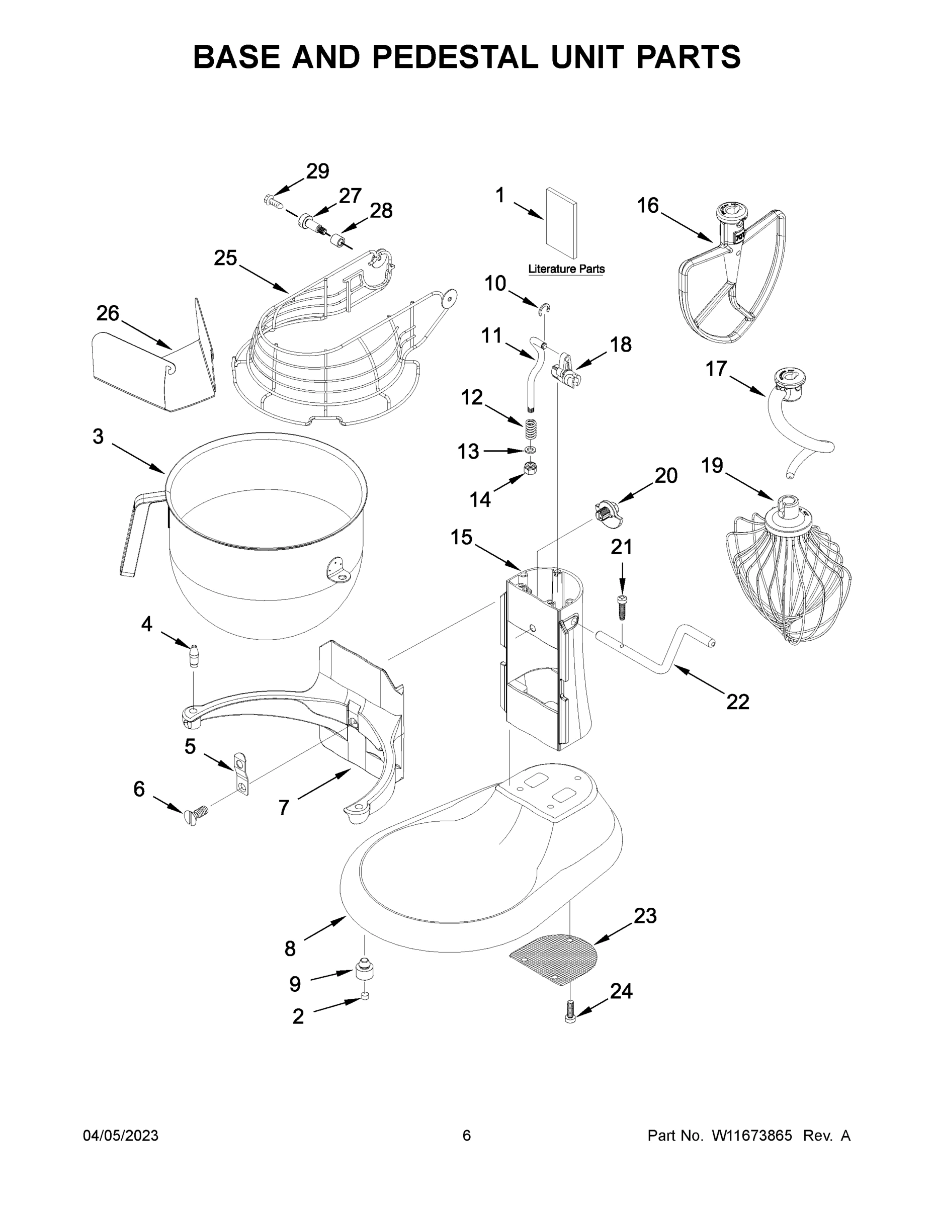 04 - BASE AND PEDESTAL UNIT PARTS