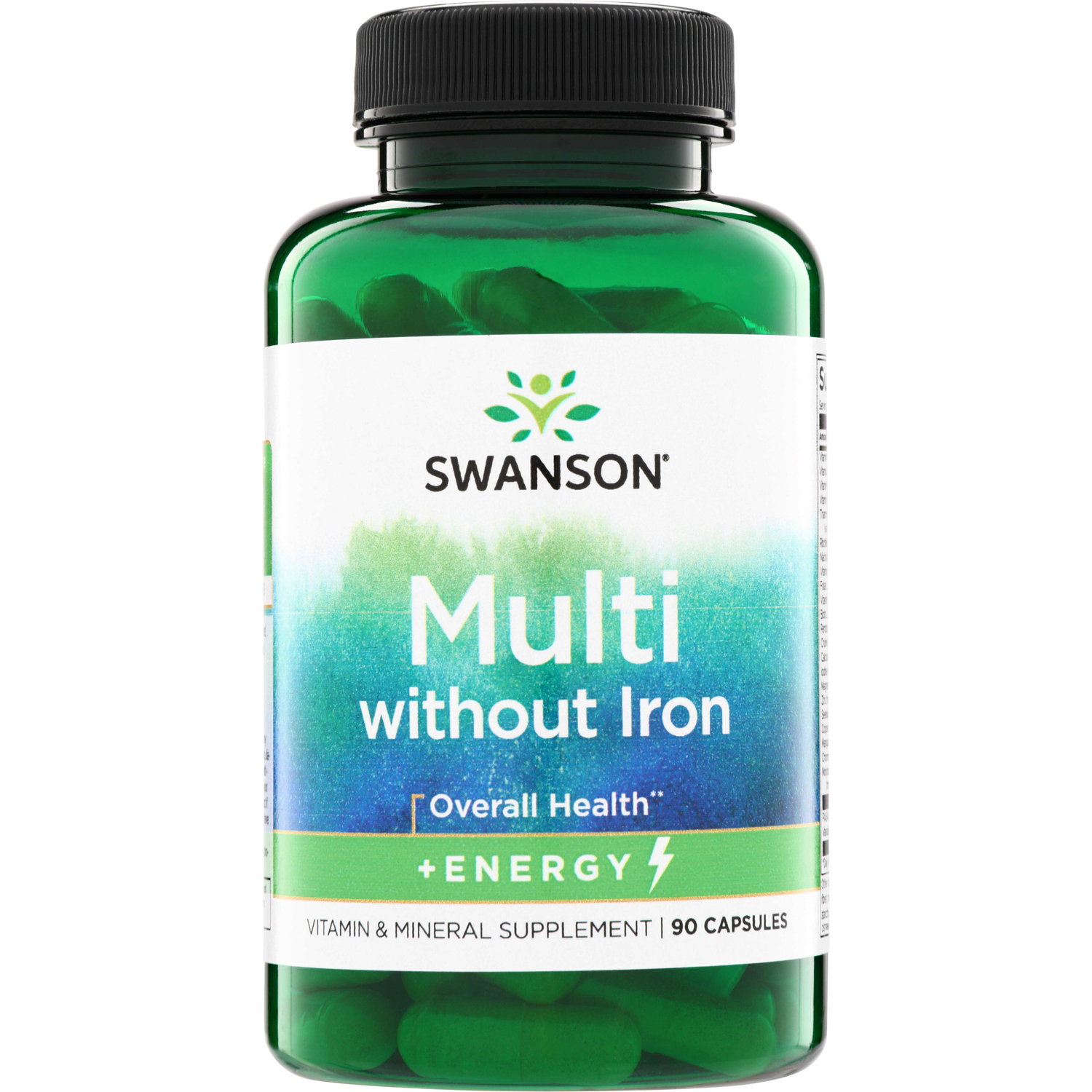 Swanson Vitamins Multi without Iron +Energy Vitamin | 90 Caps