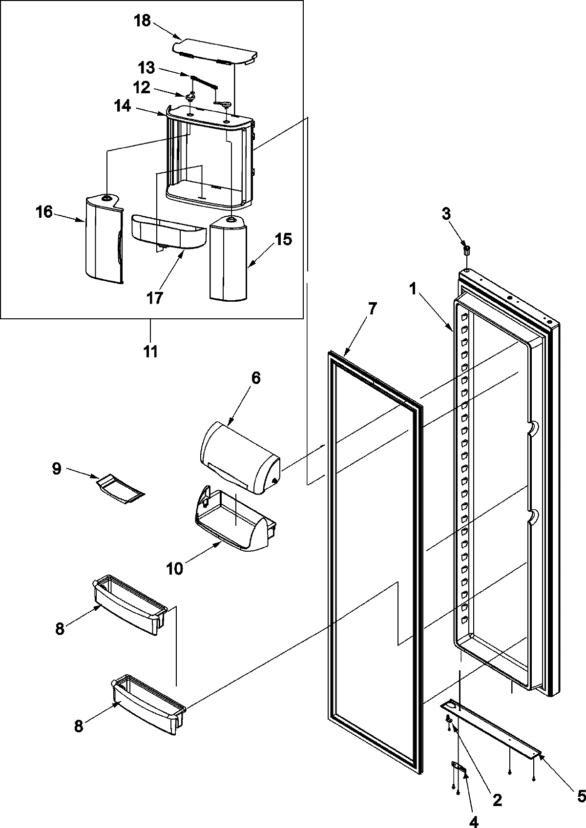17 - REFRIGERATOR DOOR